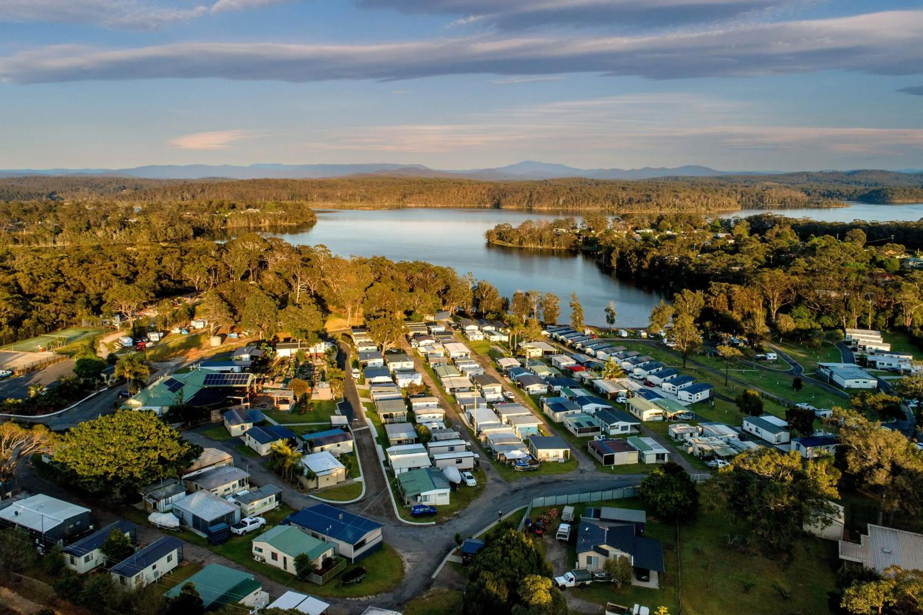 Bird's eye view in BIG4 Wallaga Lake Holiday Park