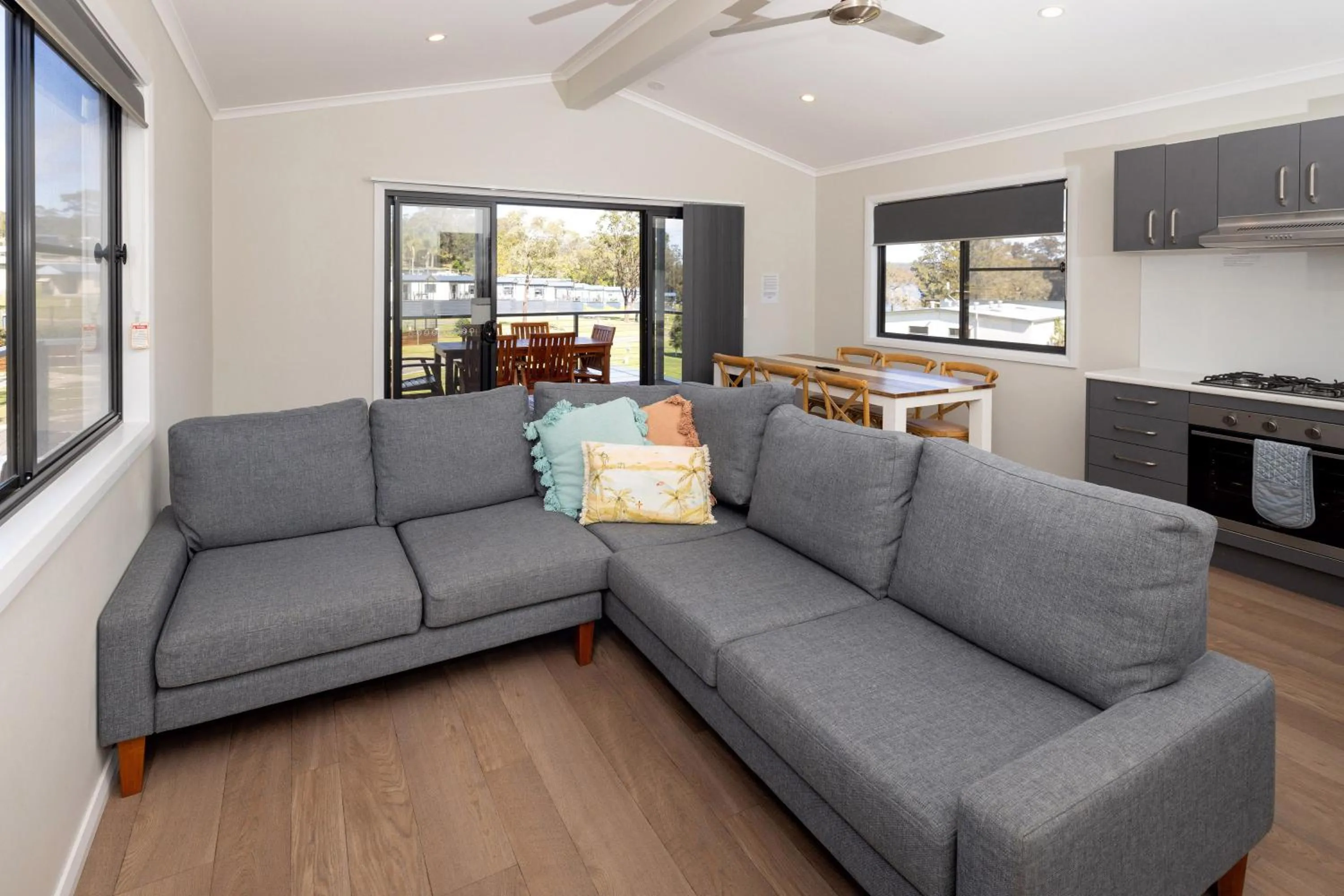 Living room in BIG4 Wallaga Lake Holiday Park