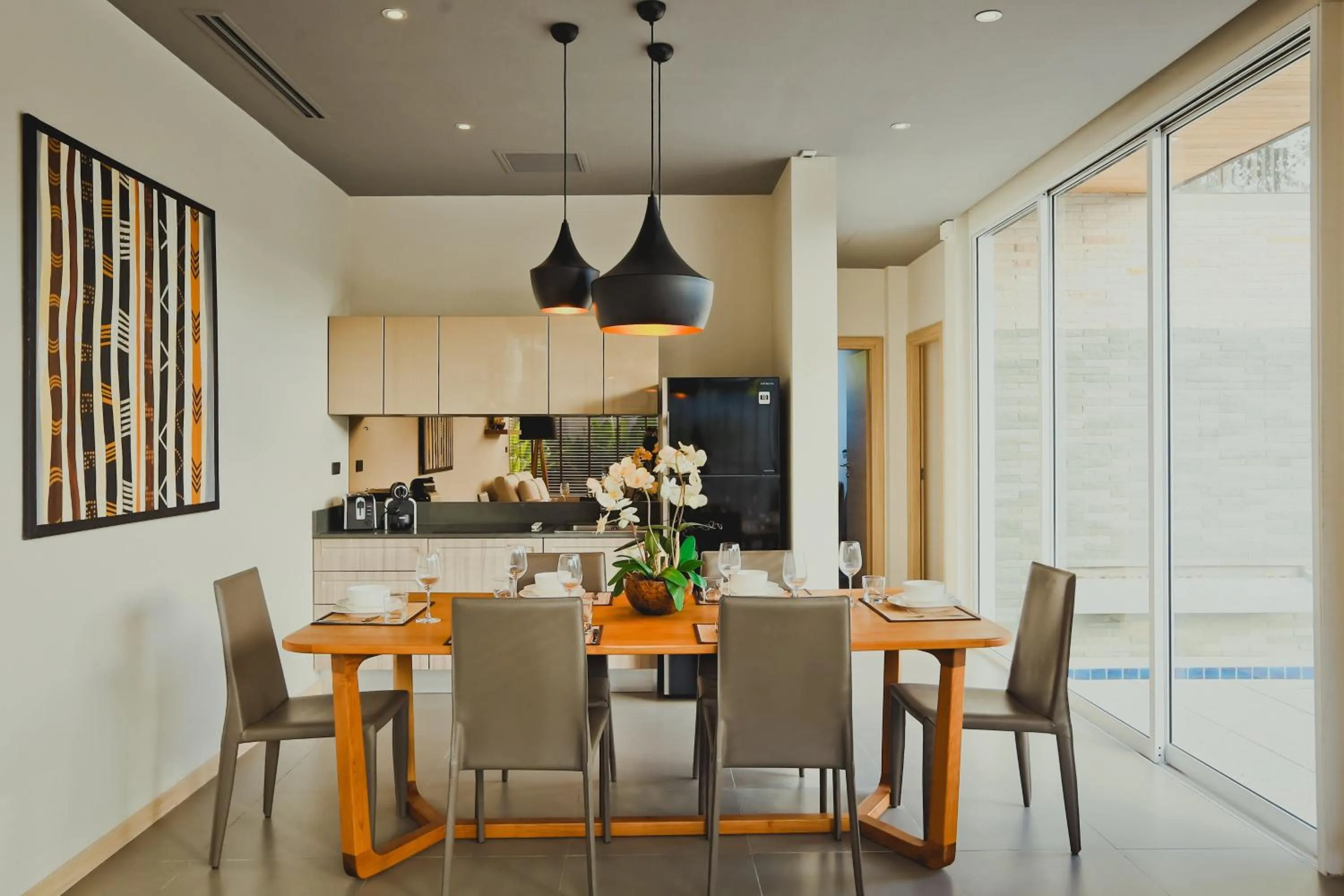 Kitchen or kitchenette in Villa Sunpao