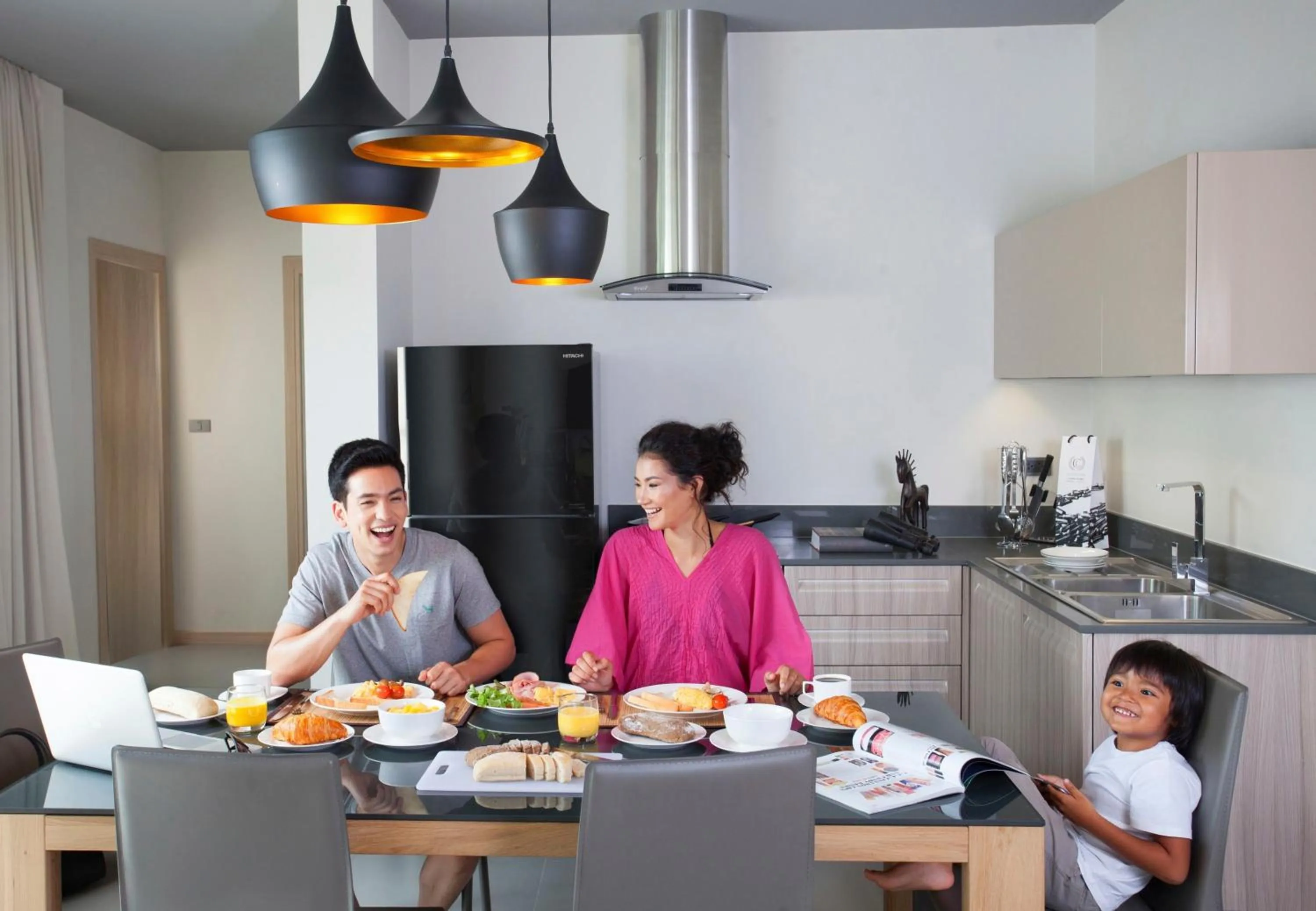 Kitchen or kitchenette in Villa Sunpao