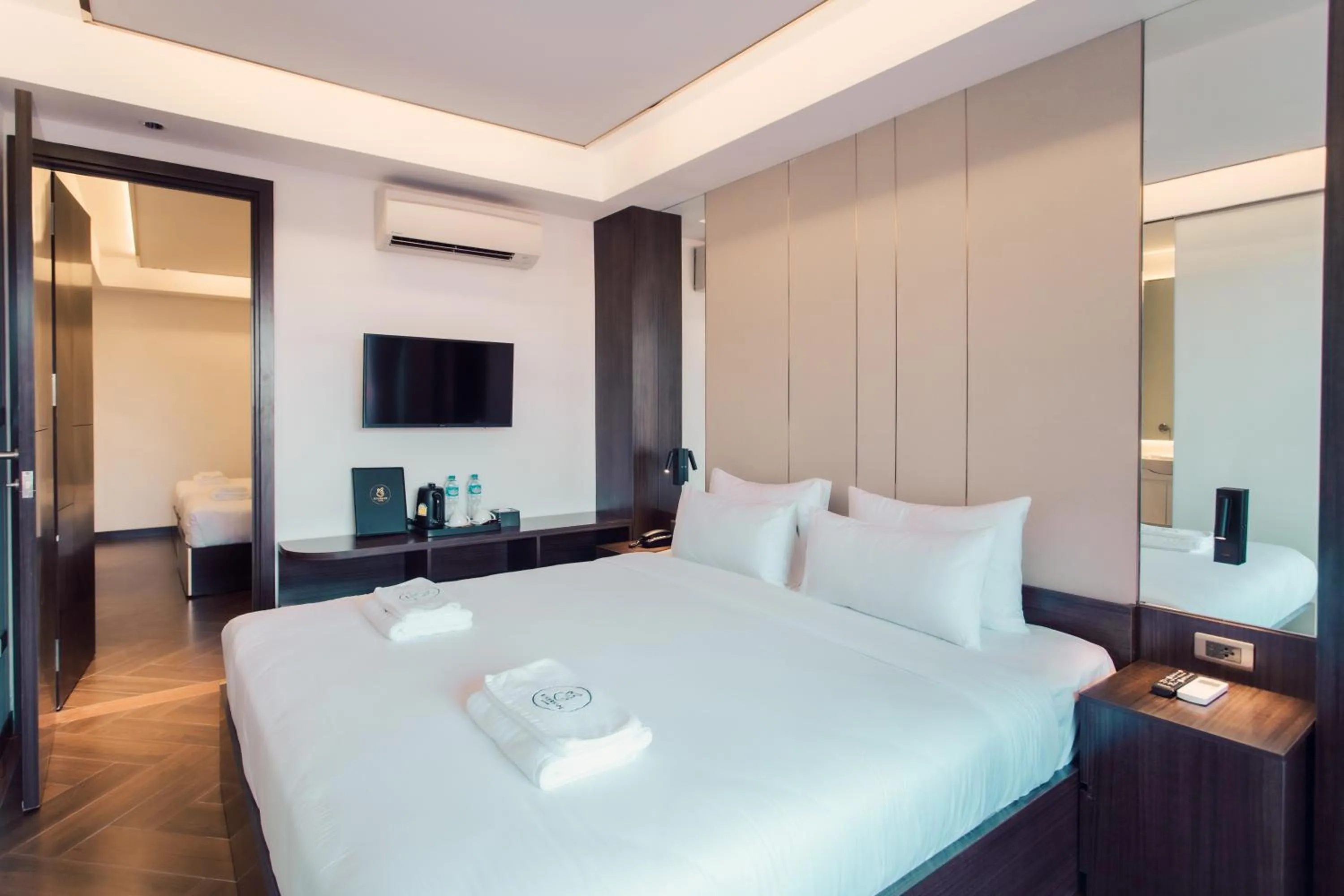 Bed in Riverside Hotel