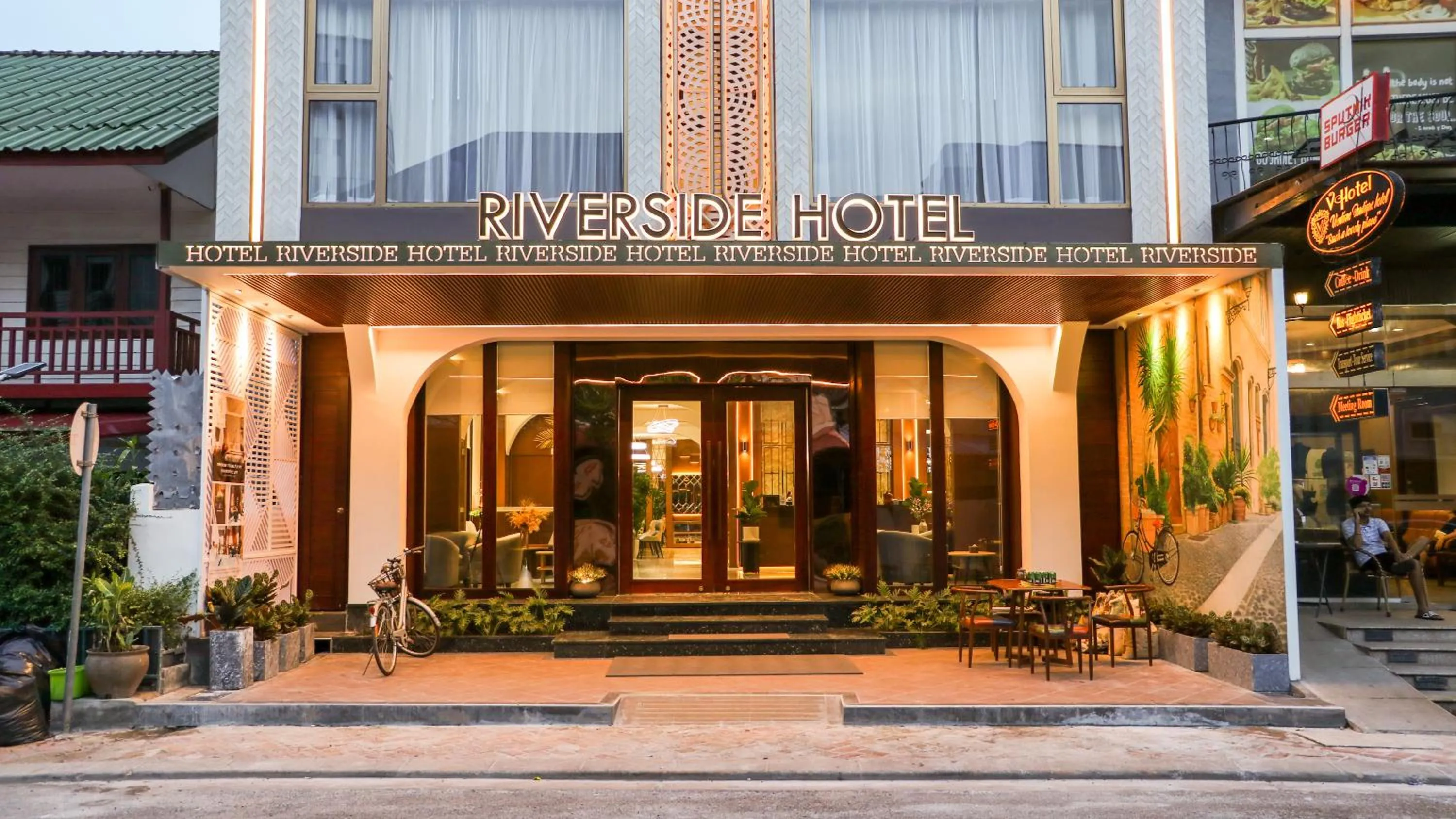 Property building in Riverside Hotel