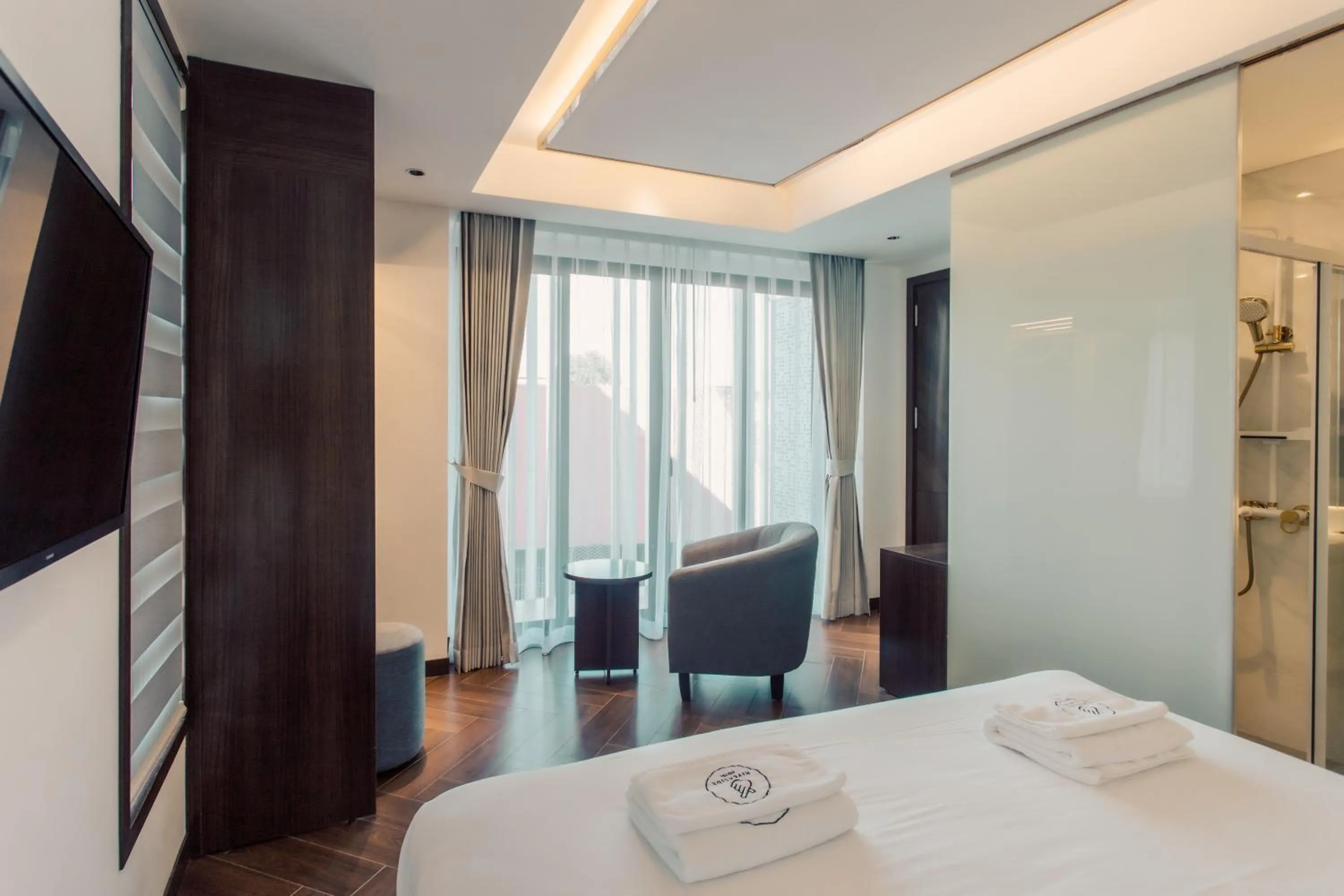 Bed in Riverside Hotel