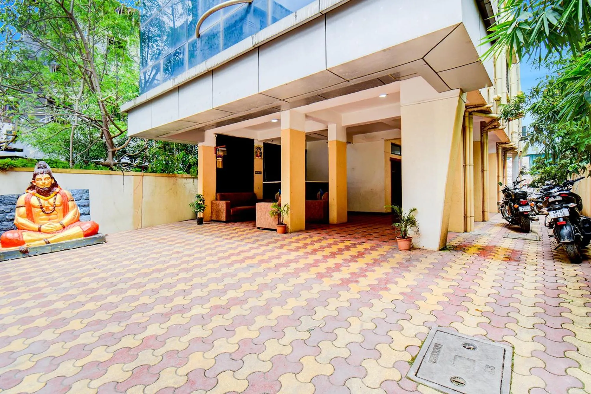 Facade/entrance in Via Sahil Residency