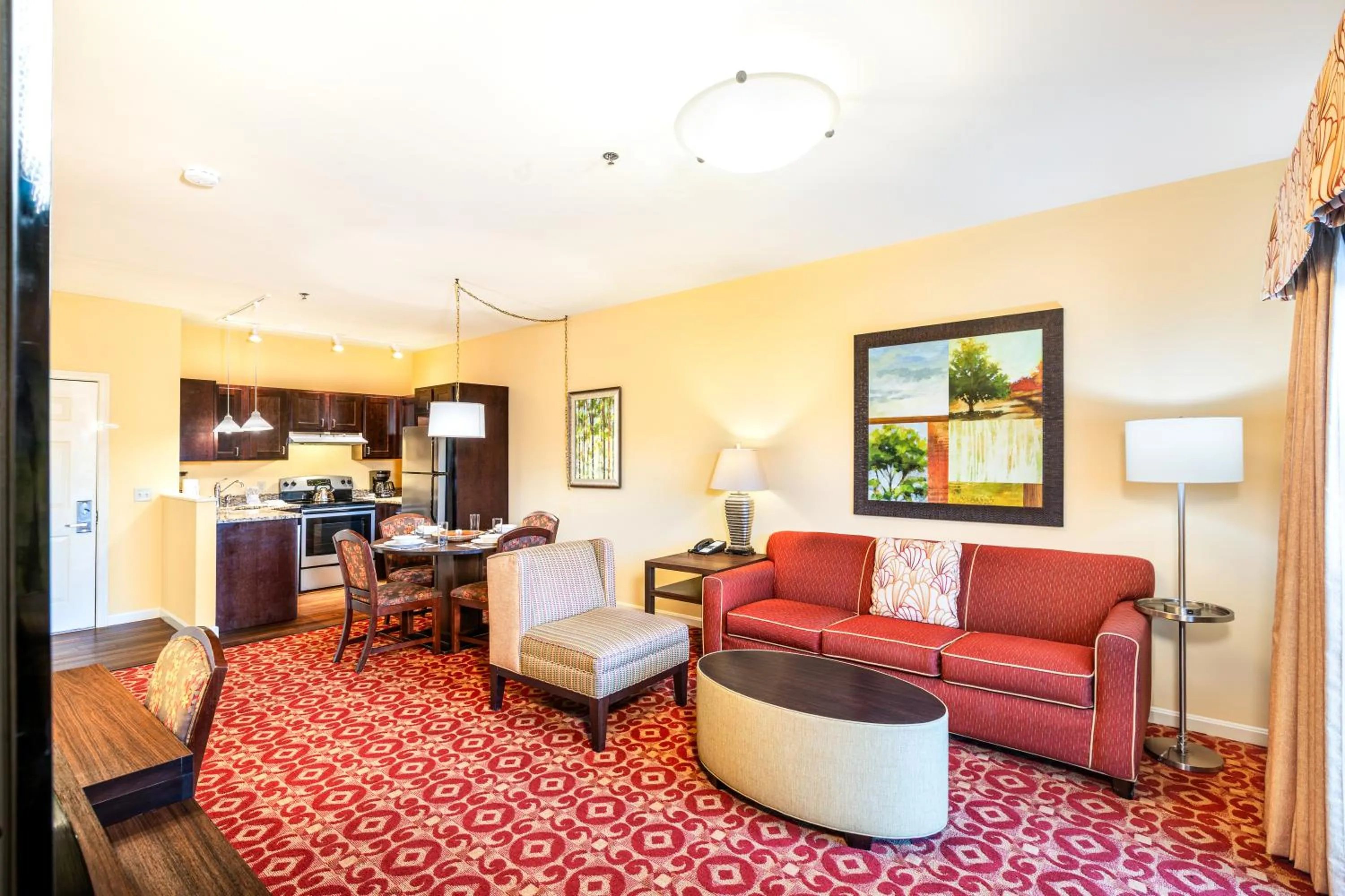 Living room in Berkshire Mountain Lodge