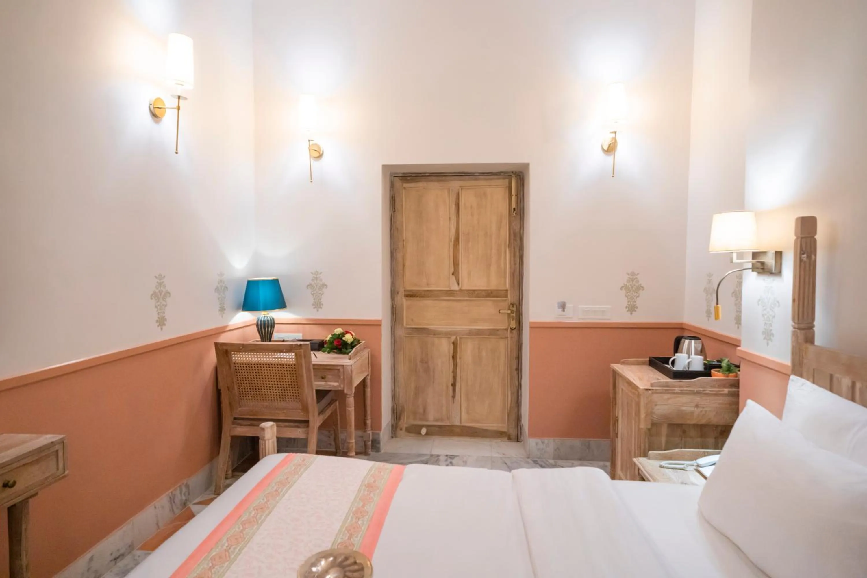 Bed in Dev Mahal - A Boutique Heritage Hotel