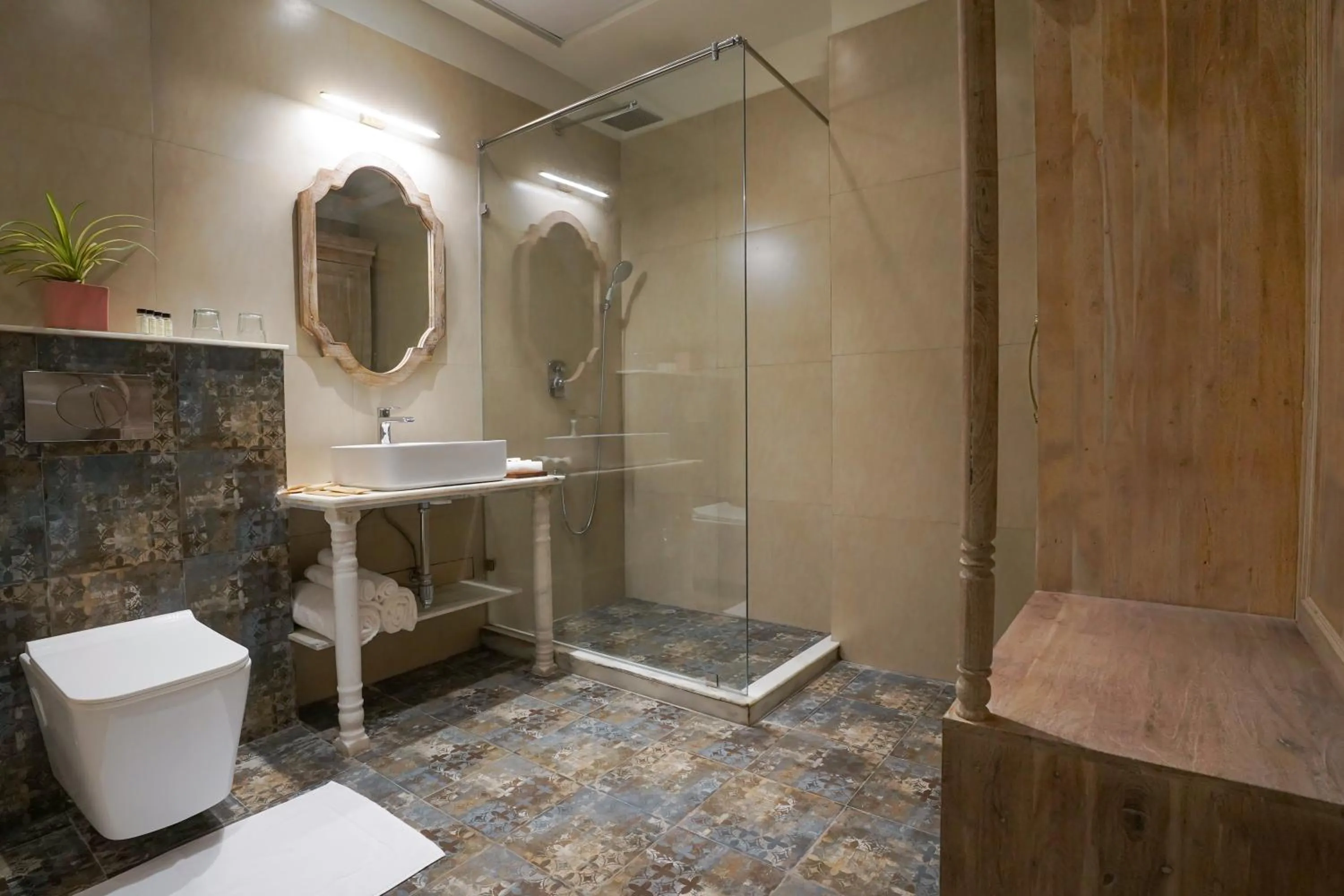 Shower in Dev Mahal - A Boutique Heritage Hotel