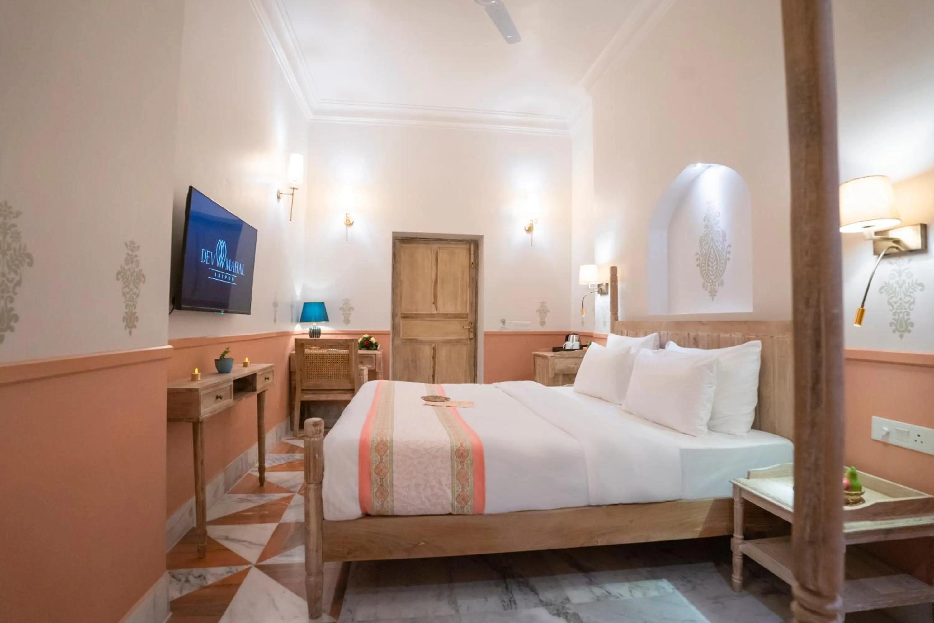 Bed in Dev Mahal - A Boutique Heritage Hotel