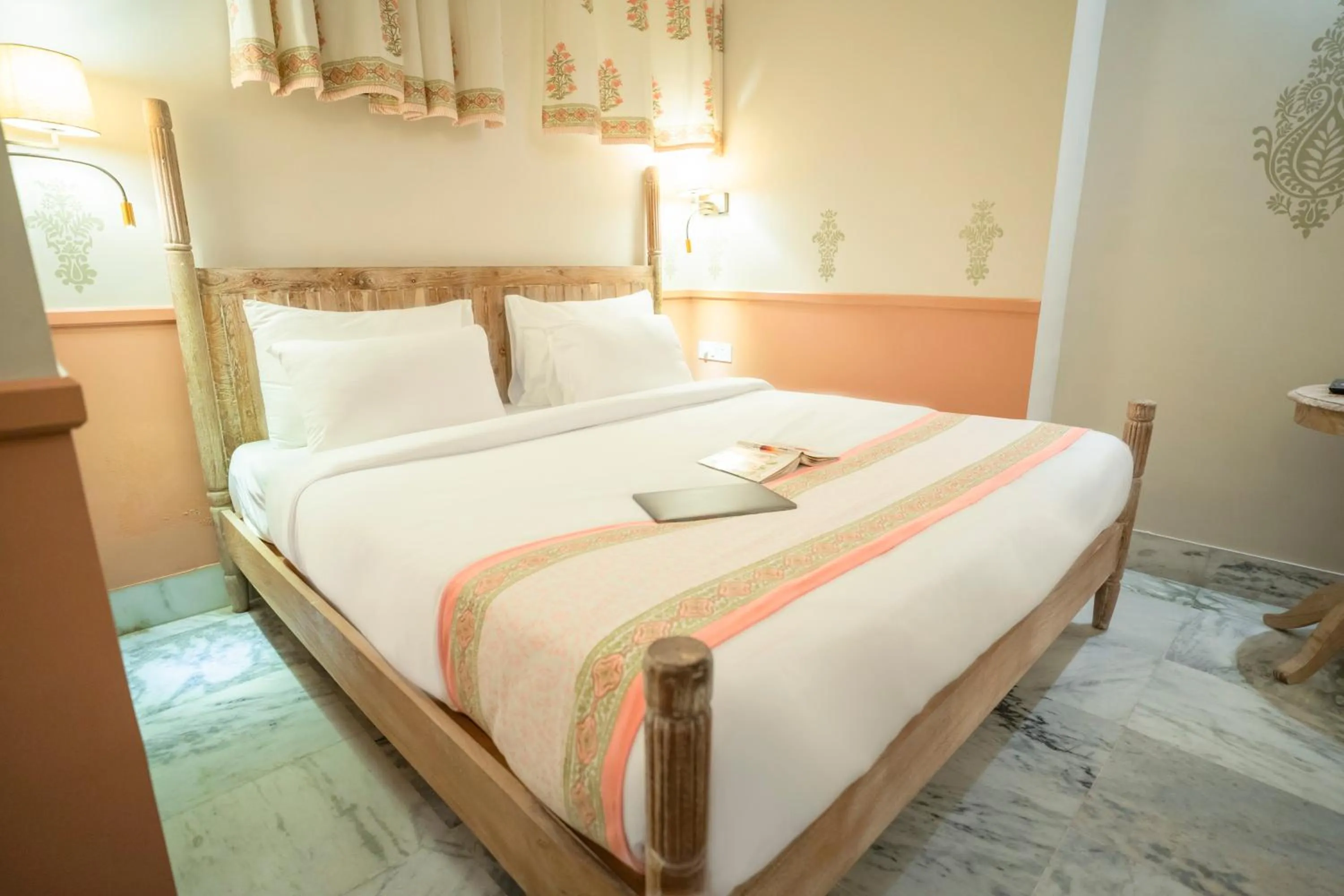 Bed in Dev Mahal - A Boutique Heritage Hotel