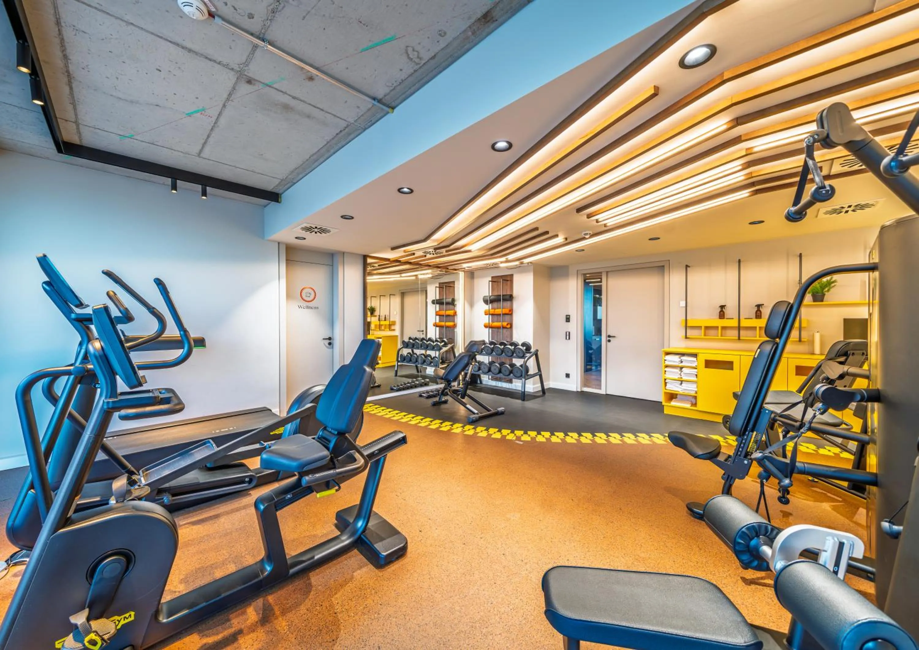 Fitness centre/facilities in The Zipper Hotel und Apartments