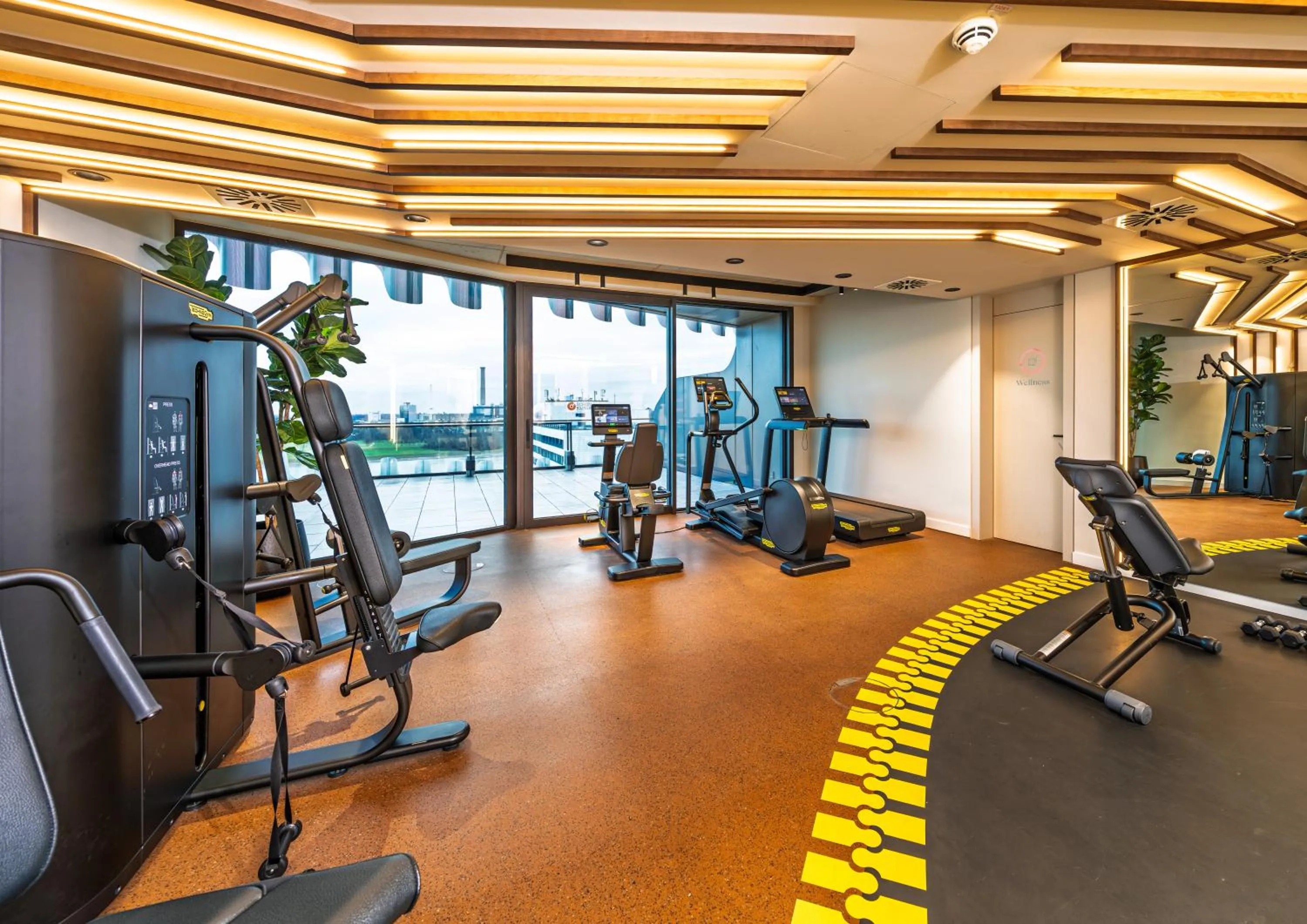 Fitness centre/facilities in The Zipper Hotel und Apartments