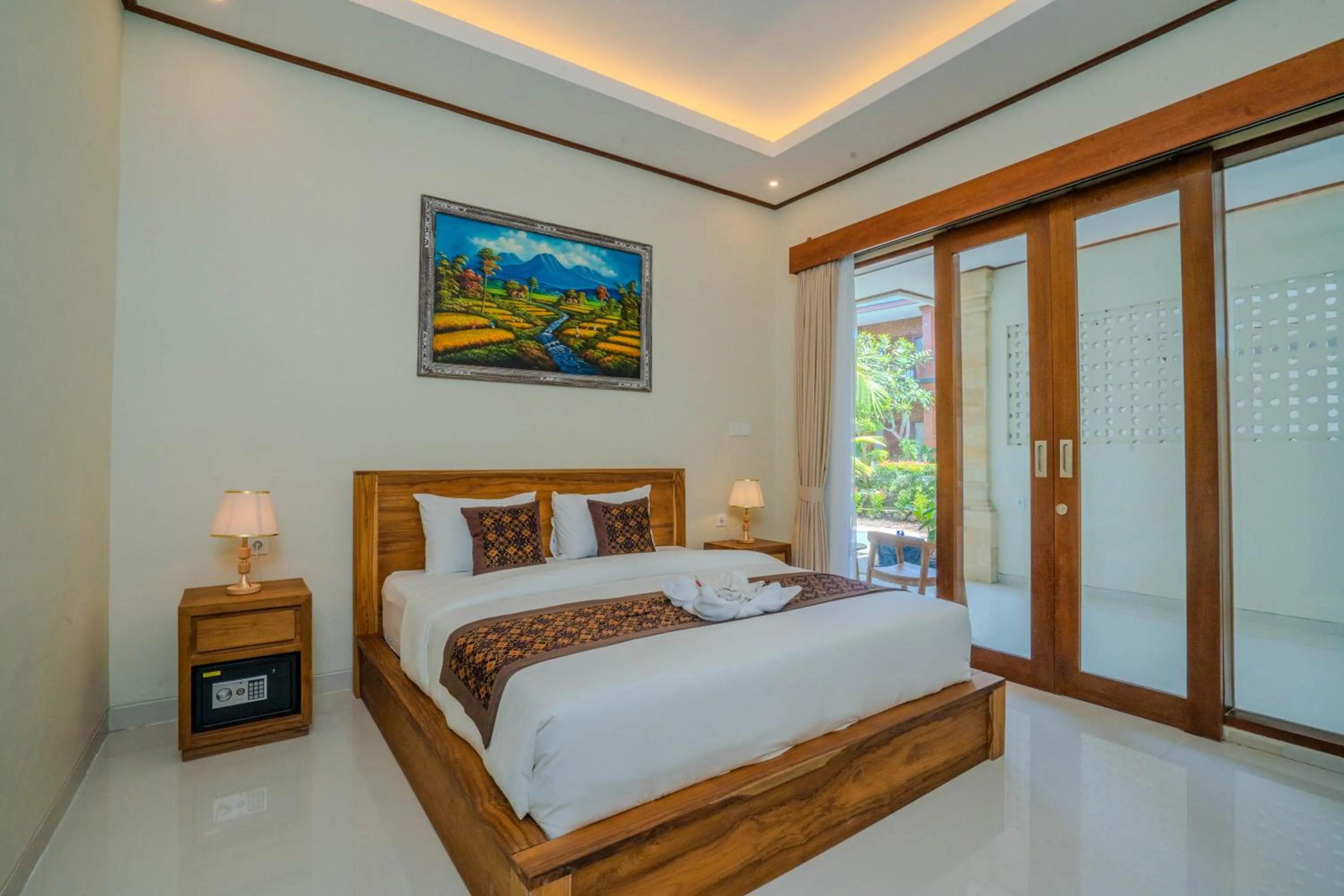 Bedroom, Bed in Bagas Bagus Guesthouse
