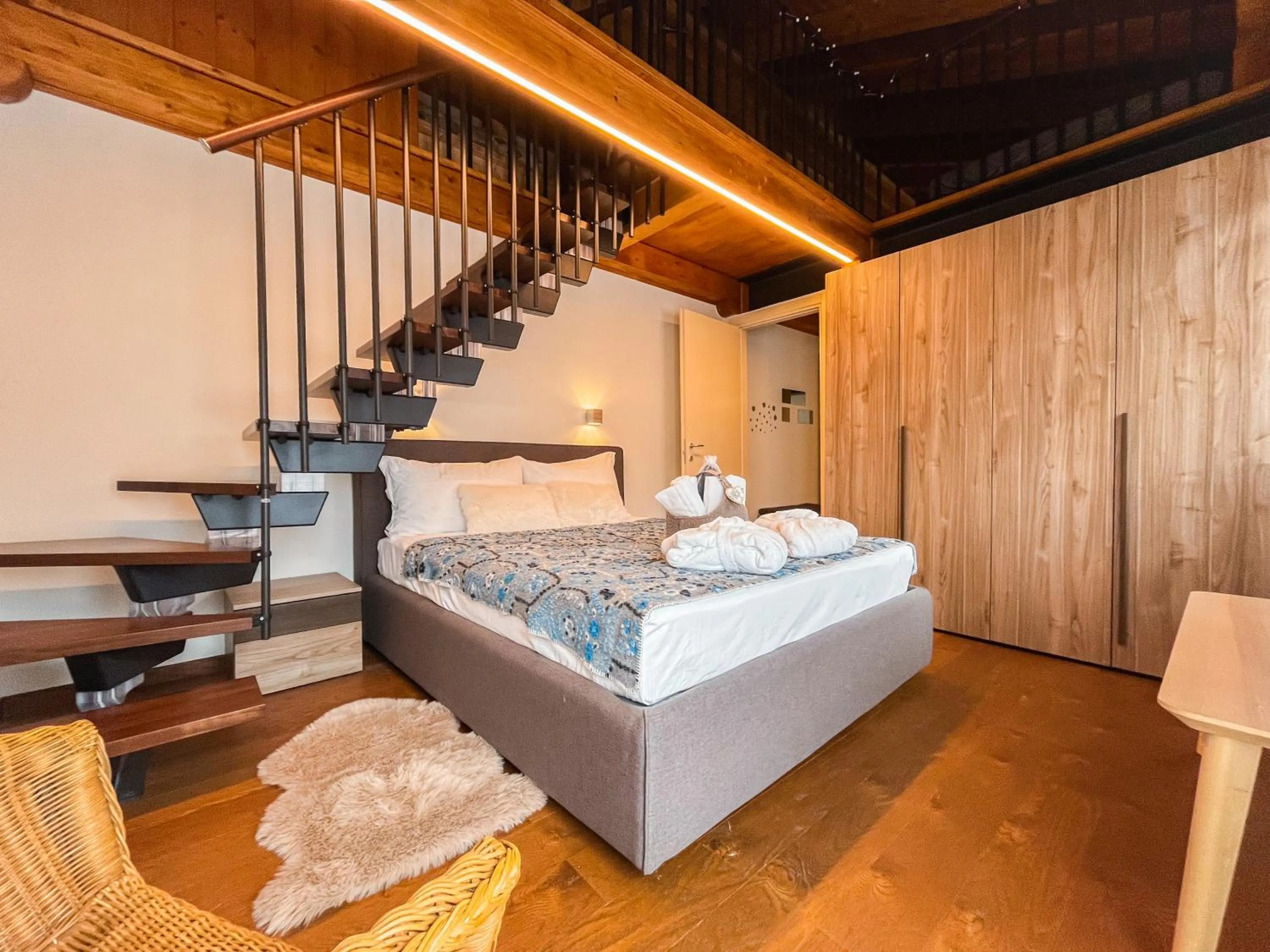 Bedroom in Maison Poluc hotel apartments