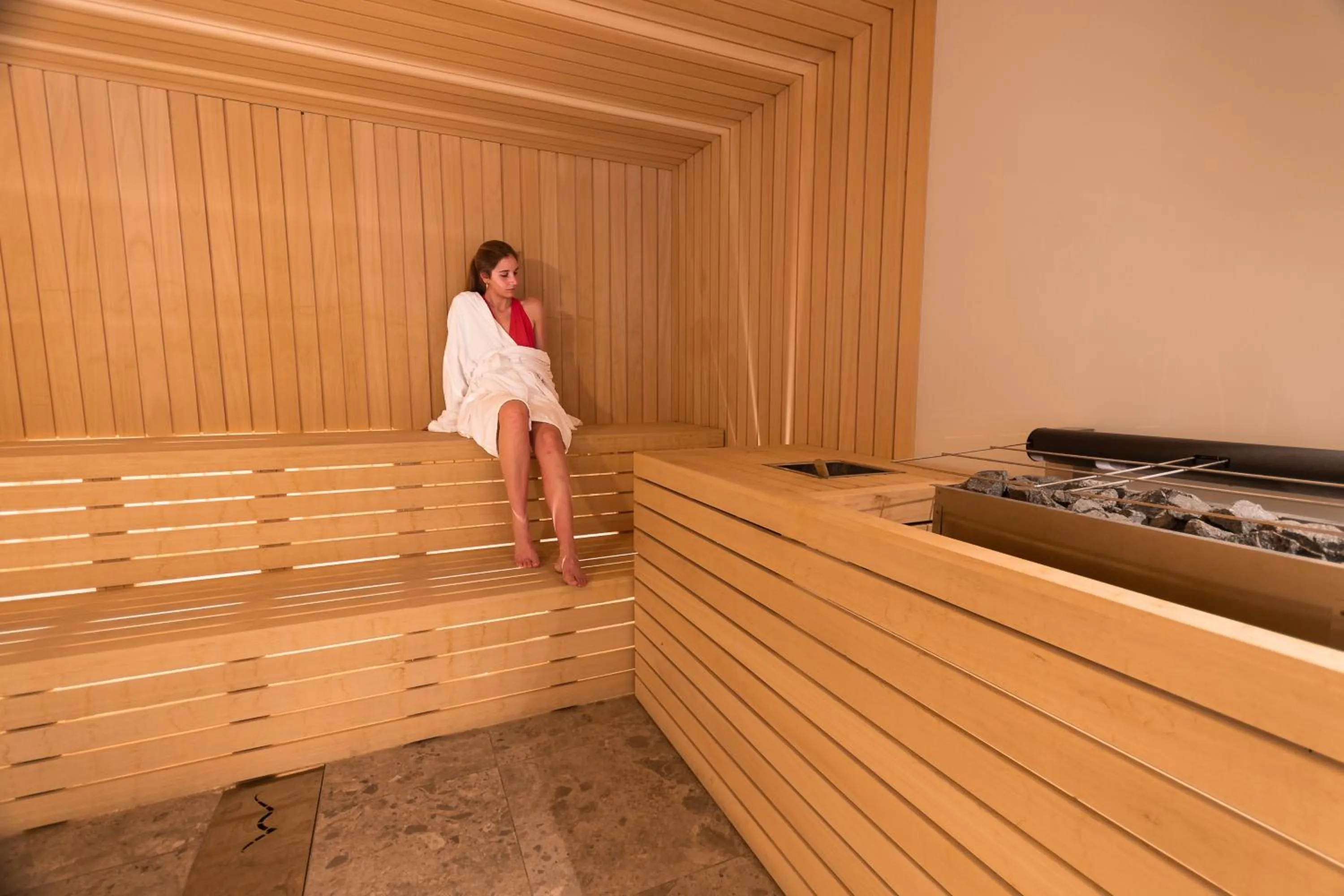 Sauna in Maison Poluc hotel apartments