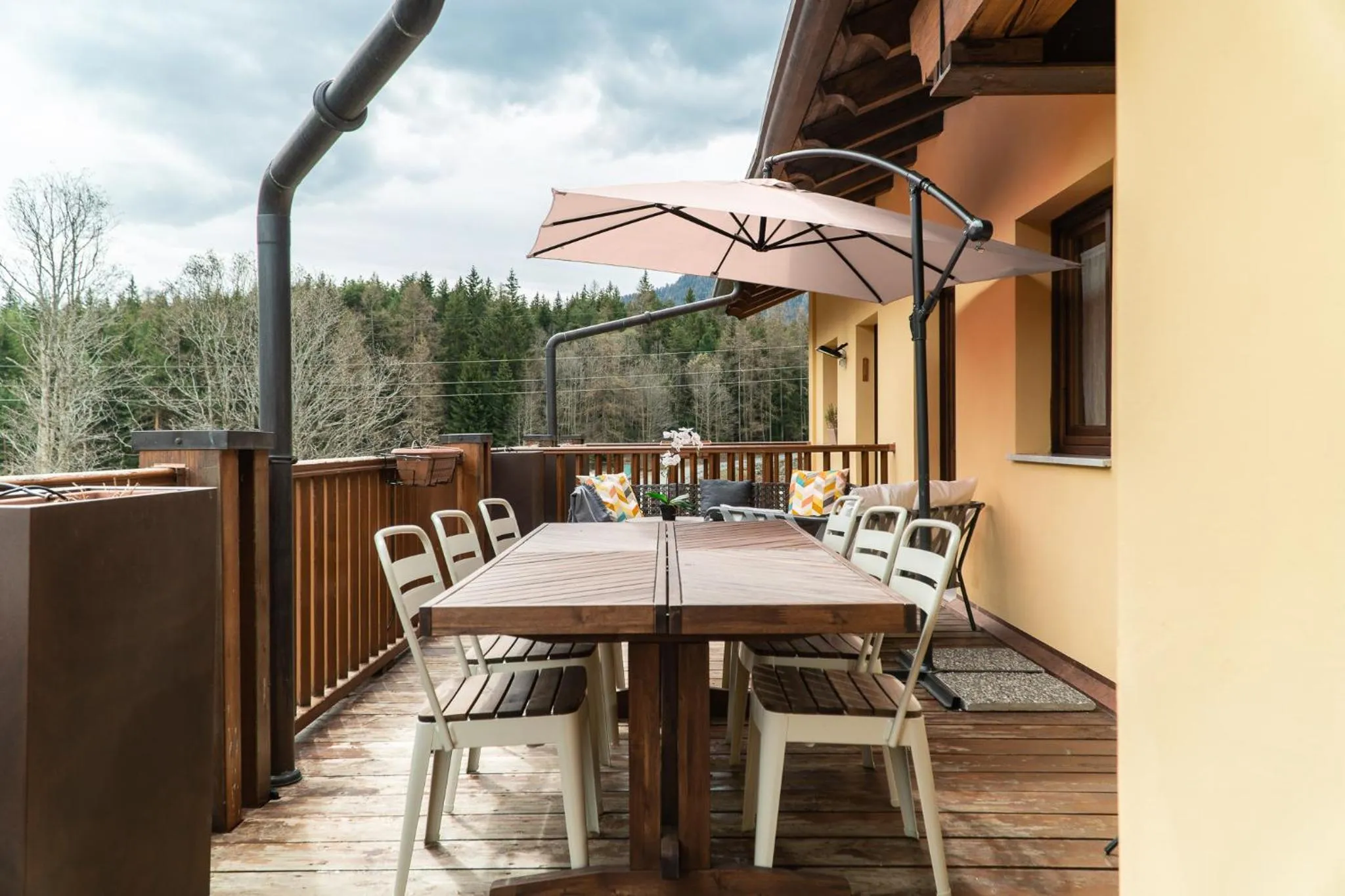 Balcony/Terrace in Maison Poluc hotel apartments
