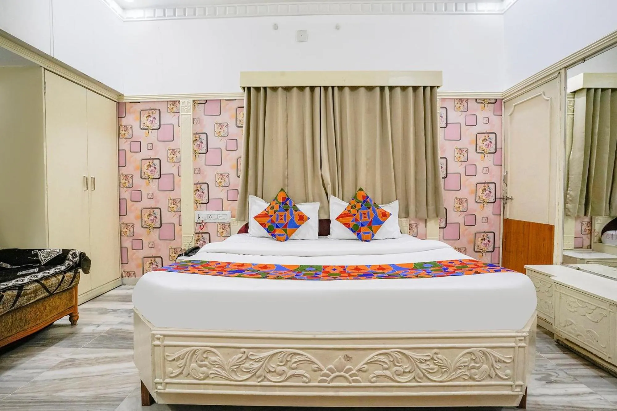 Bed in FabHotel Rest & Peace