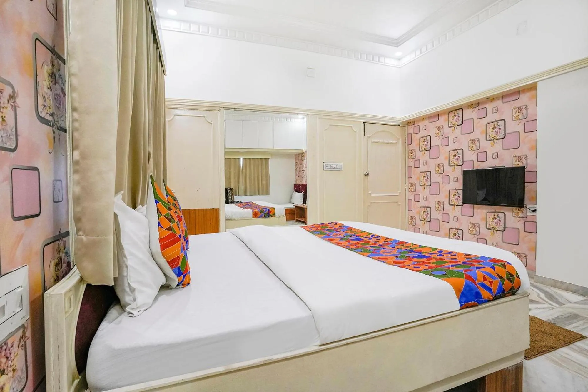 Bed in FabHotel Rest & Peace