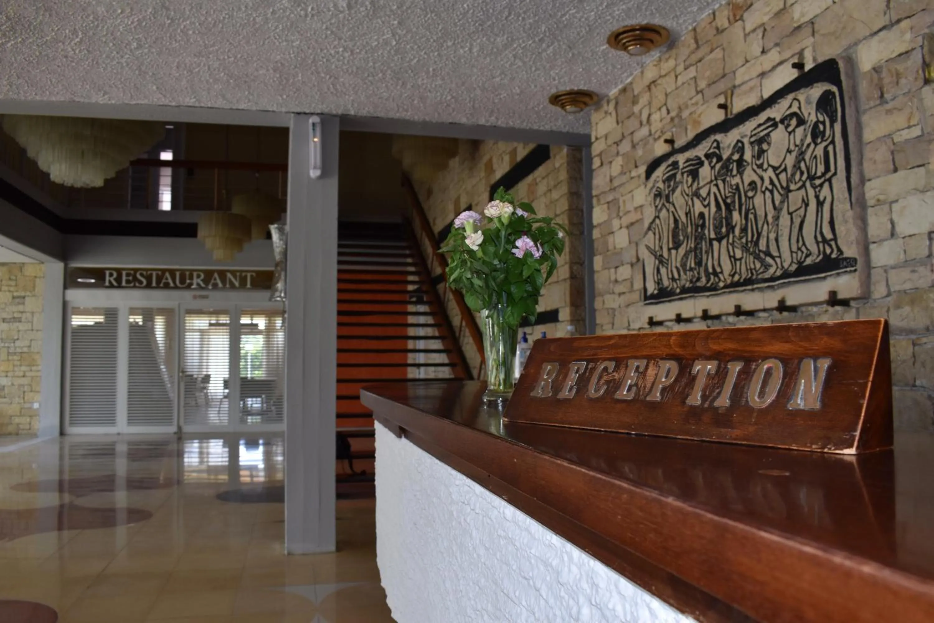 Lobby or reception in Hotel Theoxenia