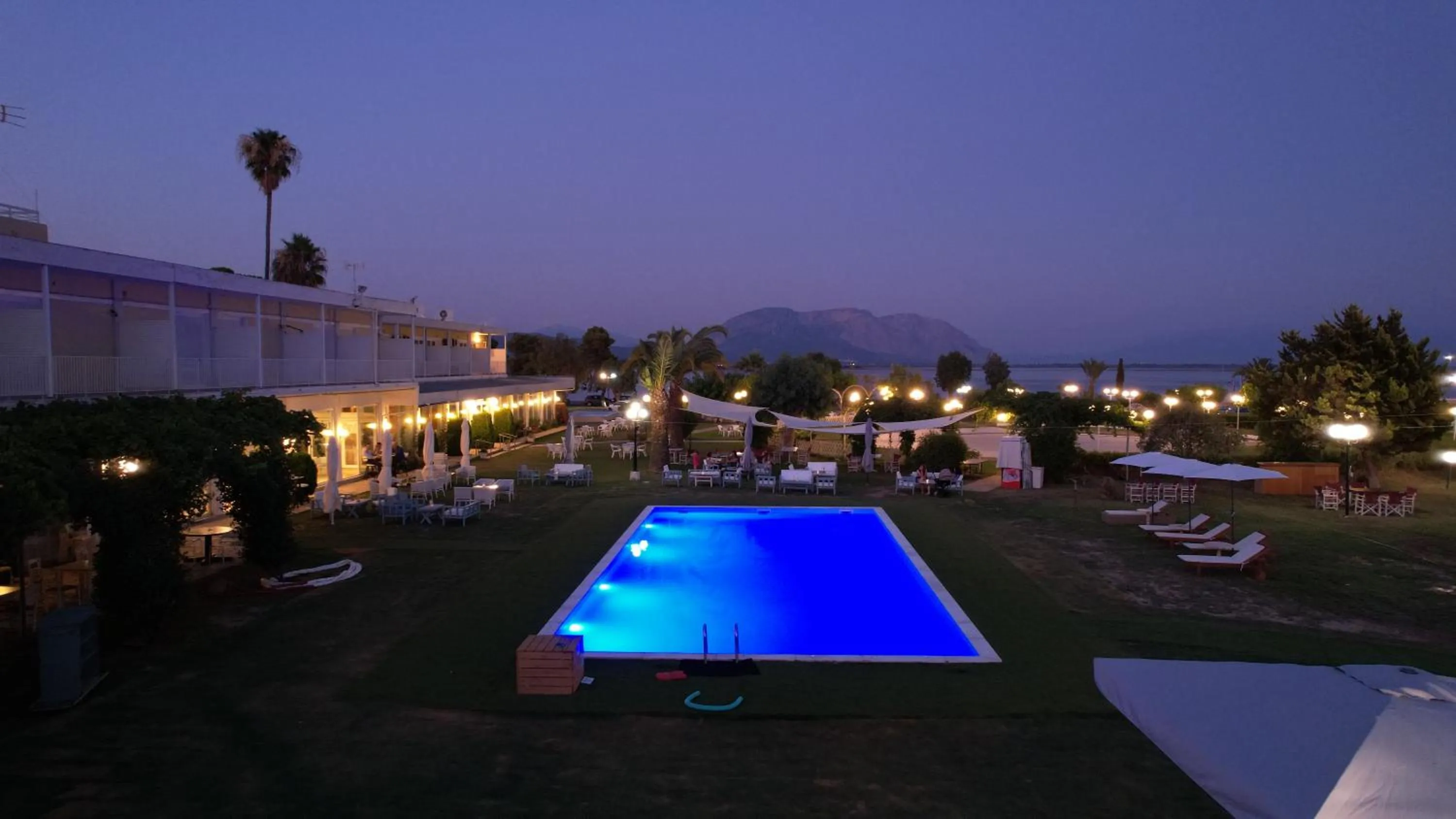 Pool view in Hotel Theoxenia