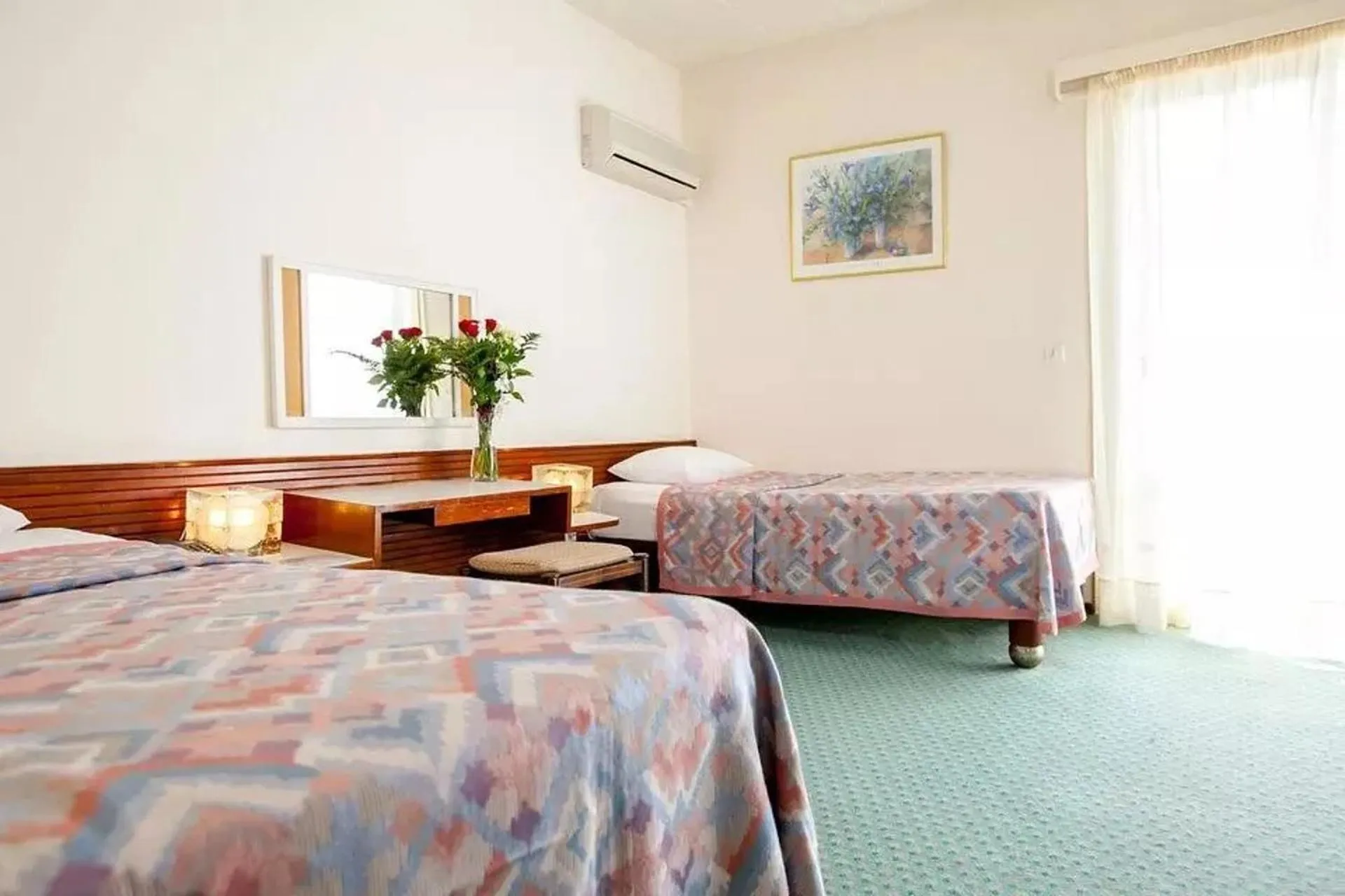 Bedroom, Bed in Hotel Theoxenia