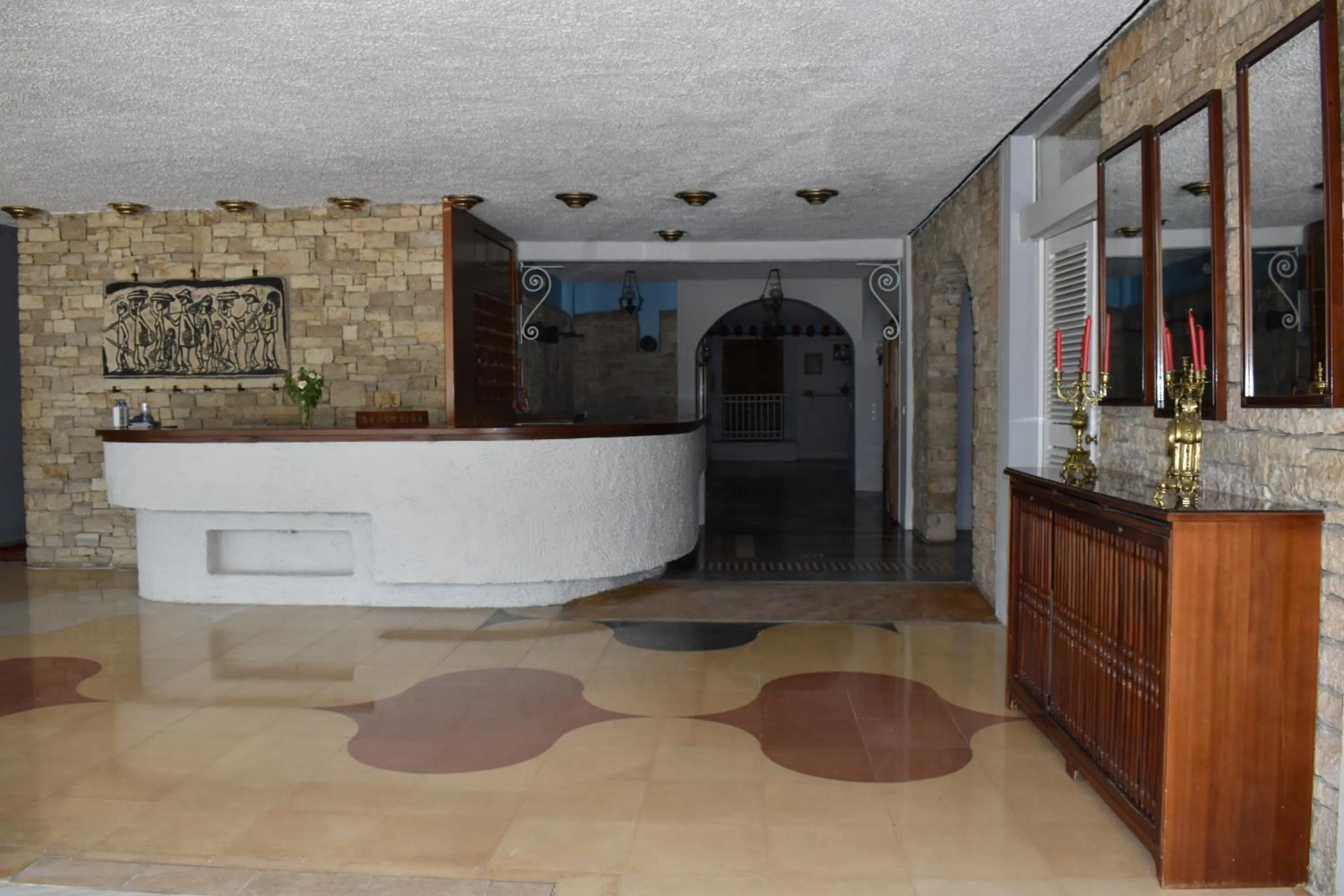 Lobby or reception in Hotel Theoxenia