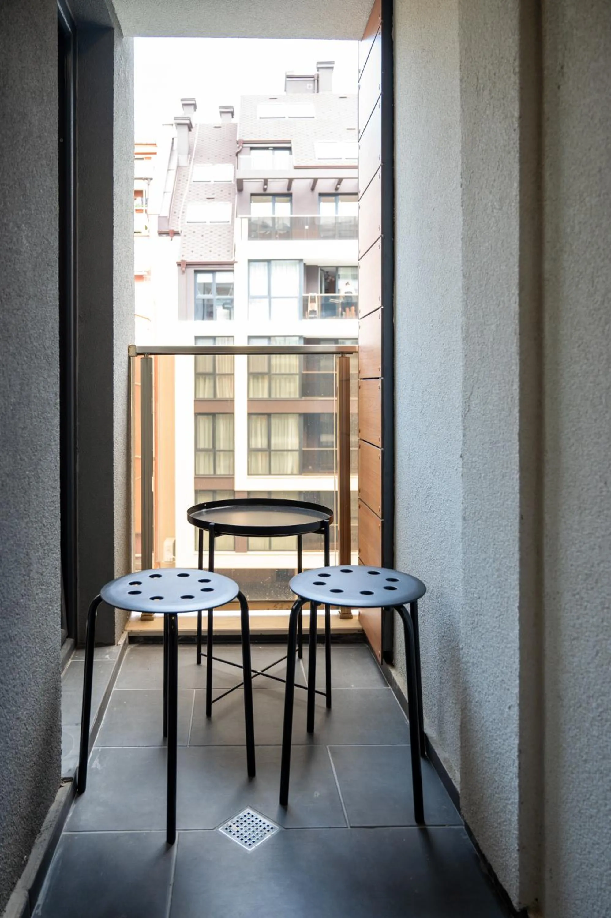 Balcony/Terrace in Bright Studio in the City Center