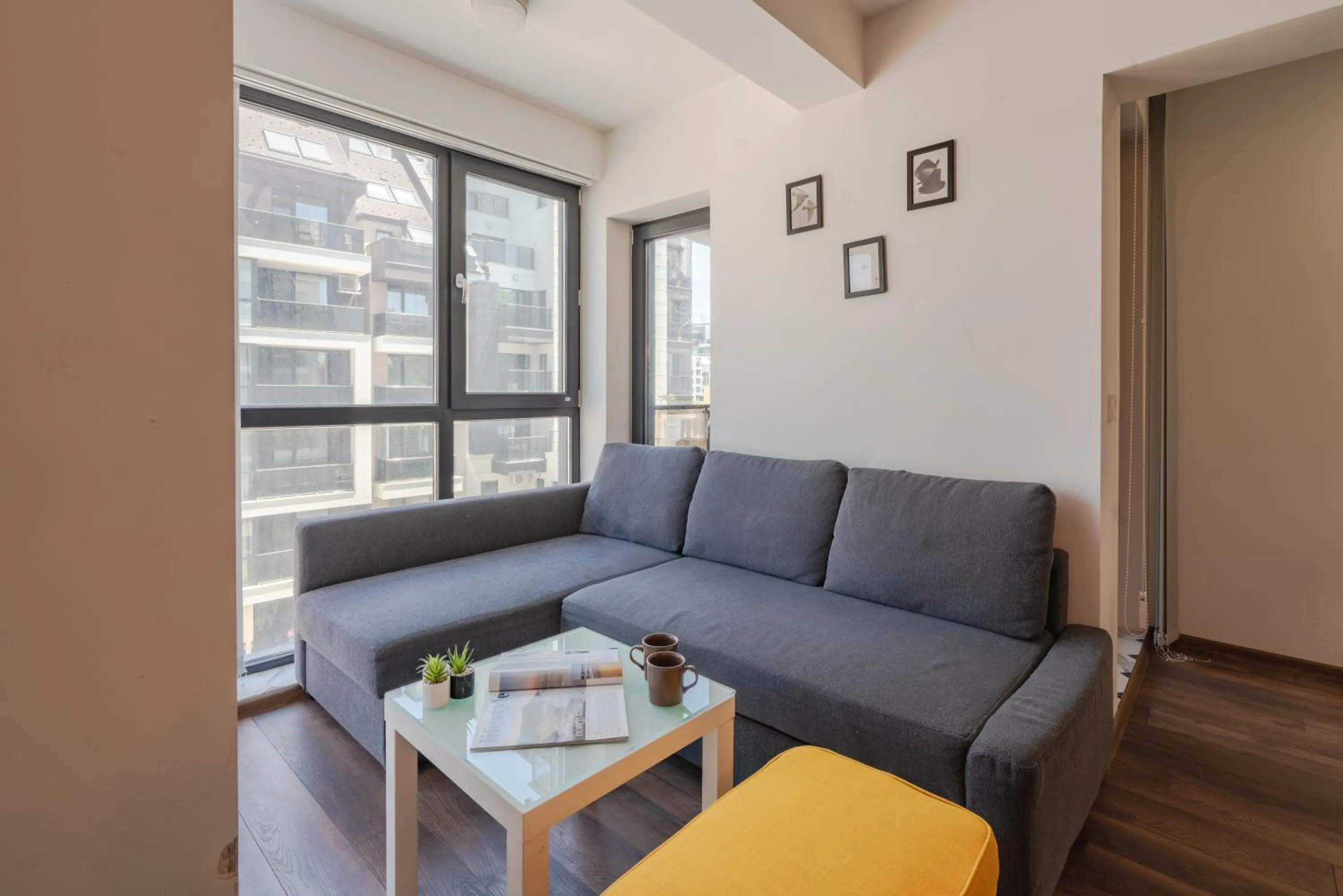 Living room in Bright Studio in the City Center