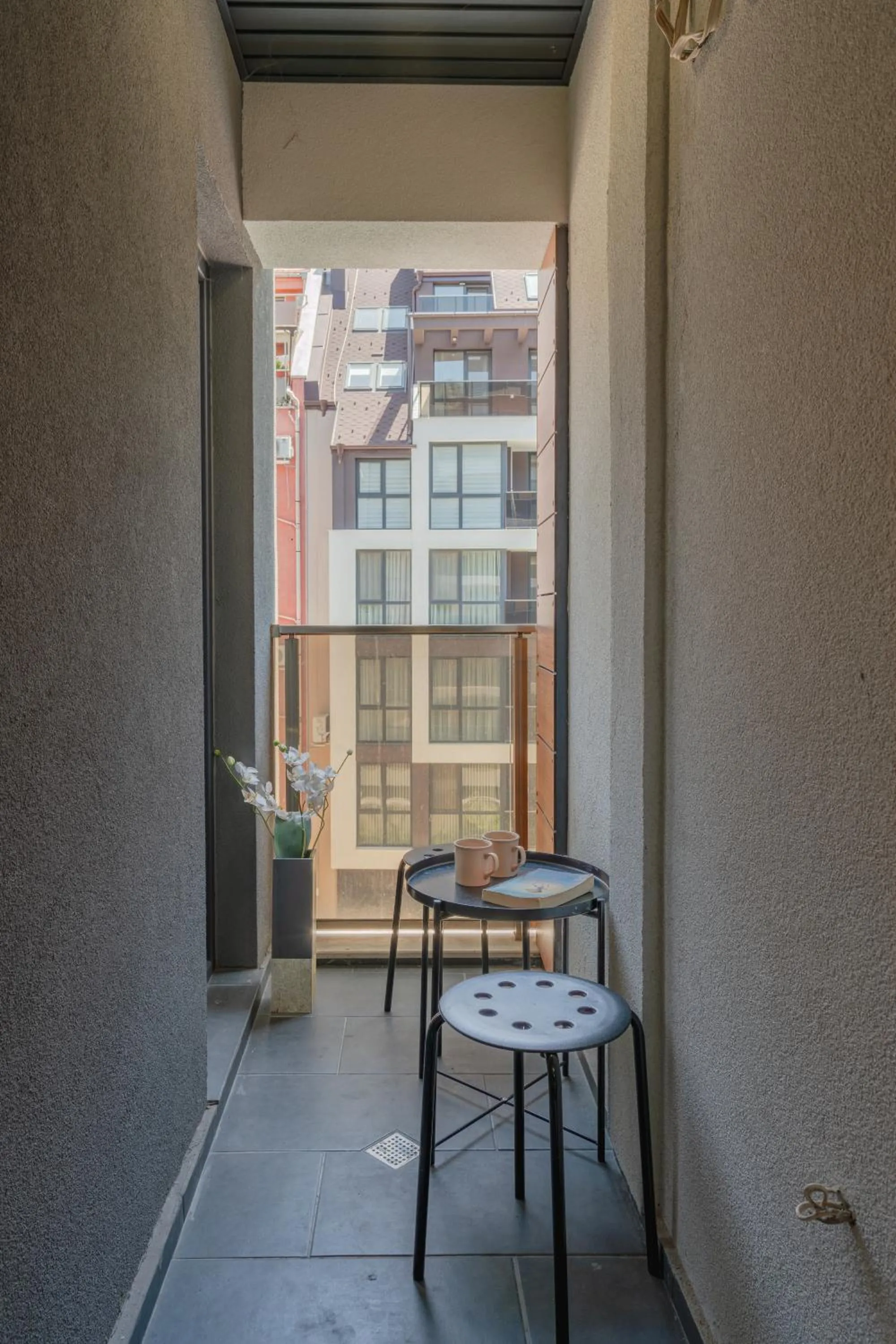 Balcony/Terrace in Bright Studio in the City Center