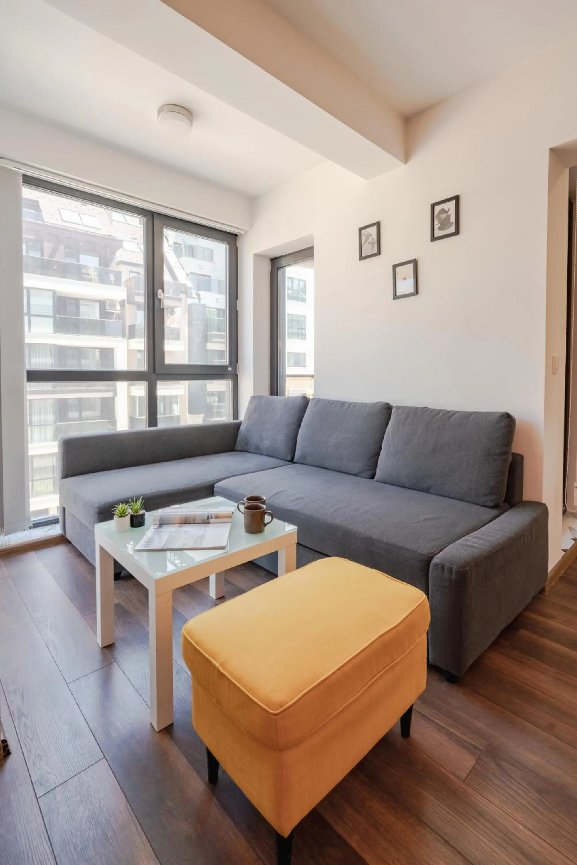 Living room in Bright Studio in the City Center