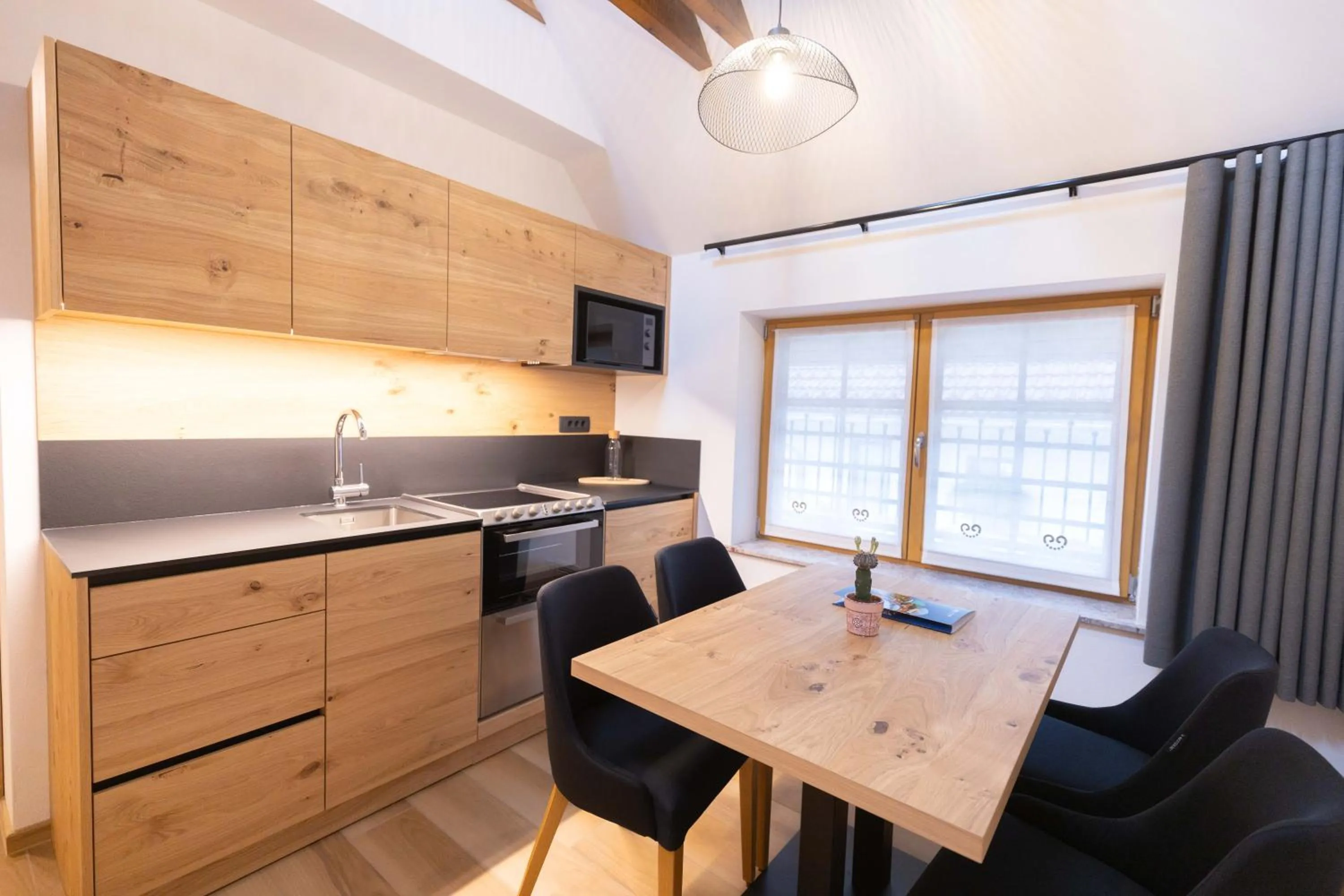 Kitchen or kitchenette in Boutique Hotel Vila Loka