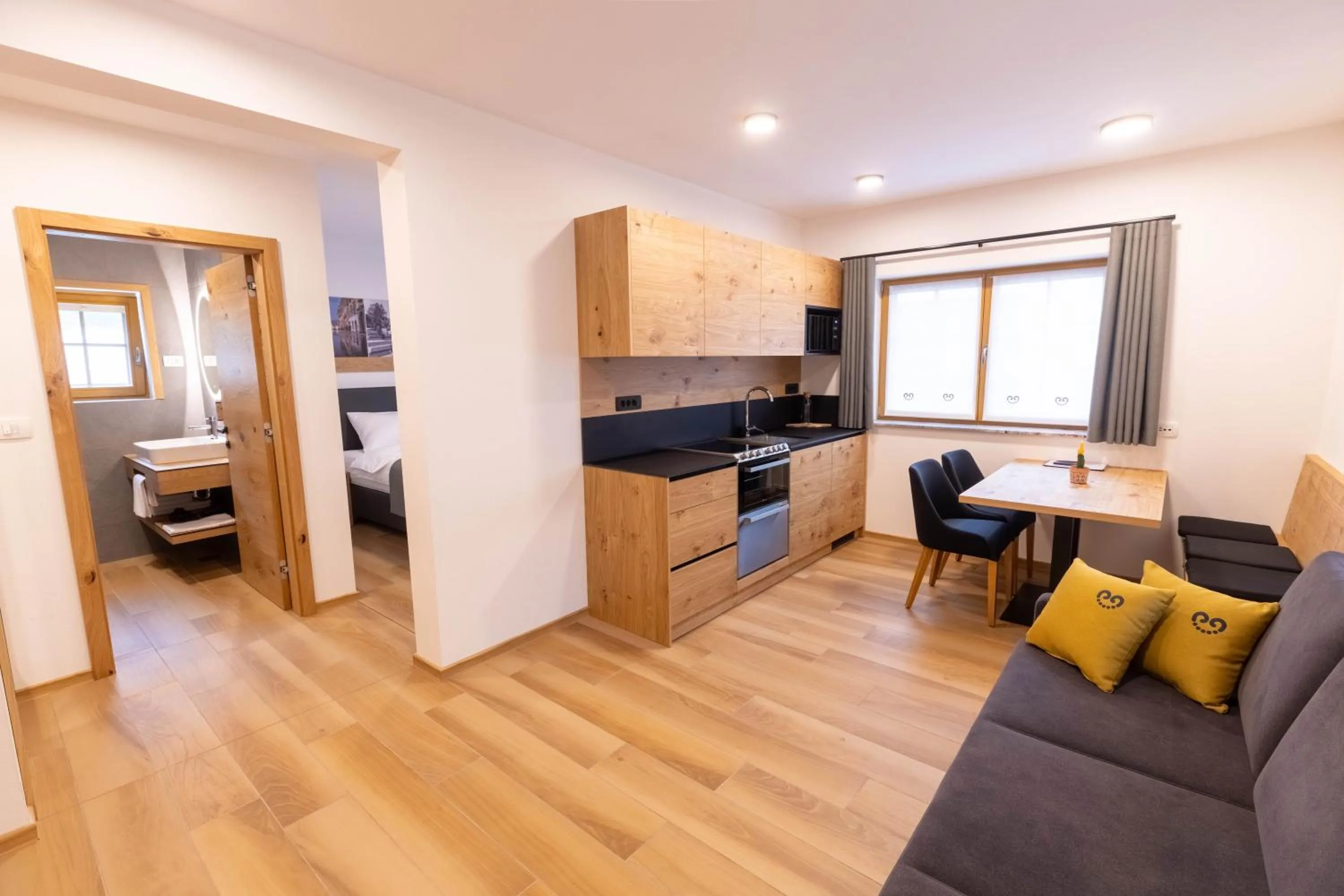 Kitchen or kitchenette in Boutique Hotel Vila Loka