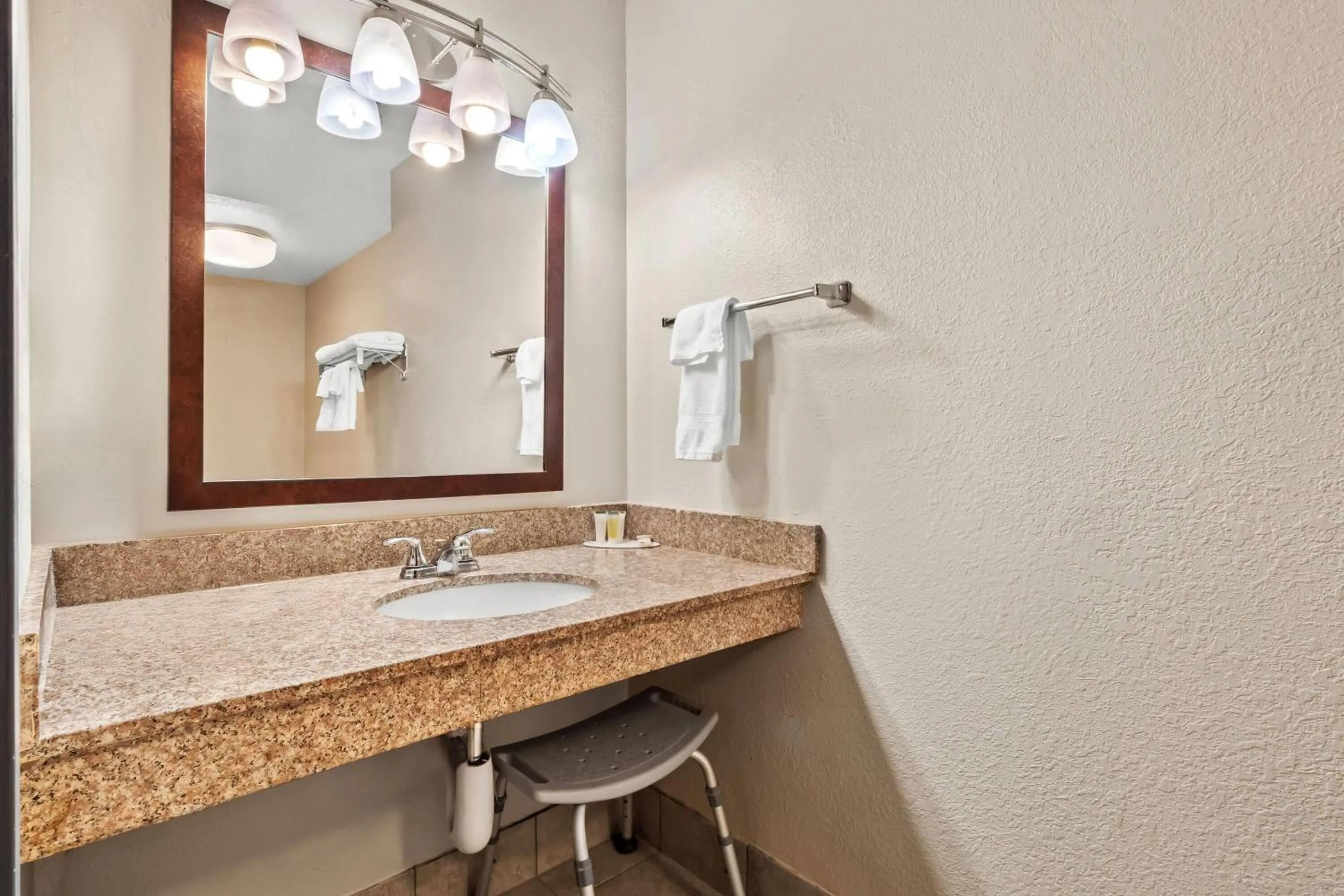 Bathroom in Days Inn by Wyndham Whitmore Lake Near Ann Arbor And Brighton