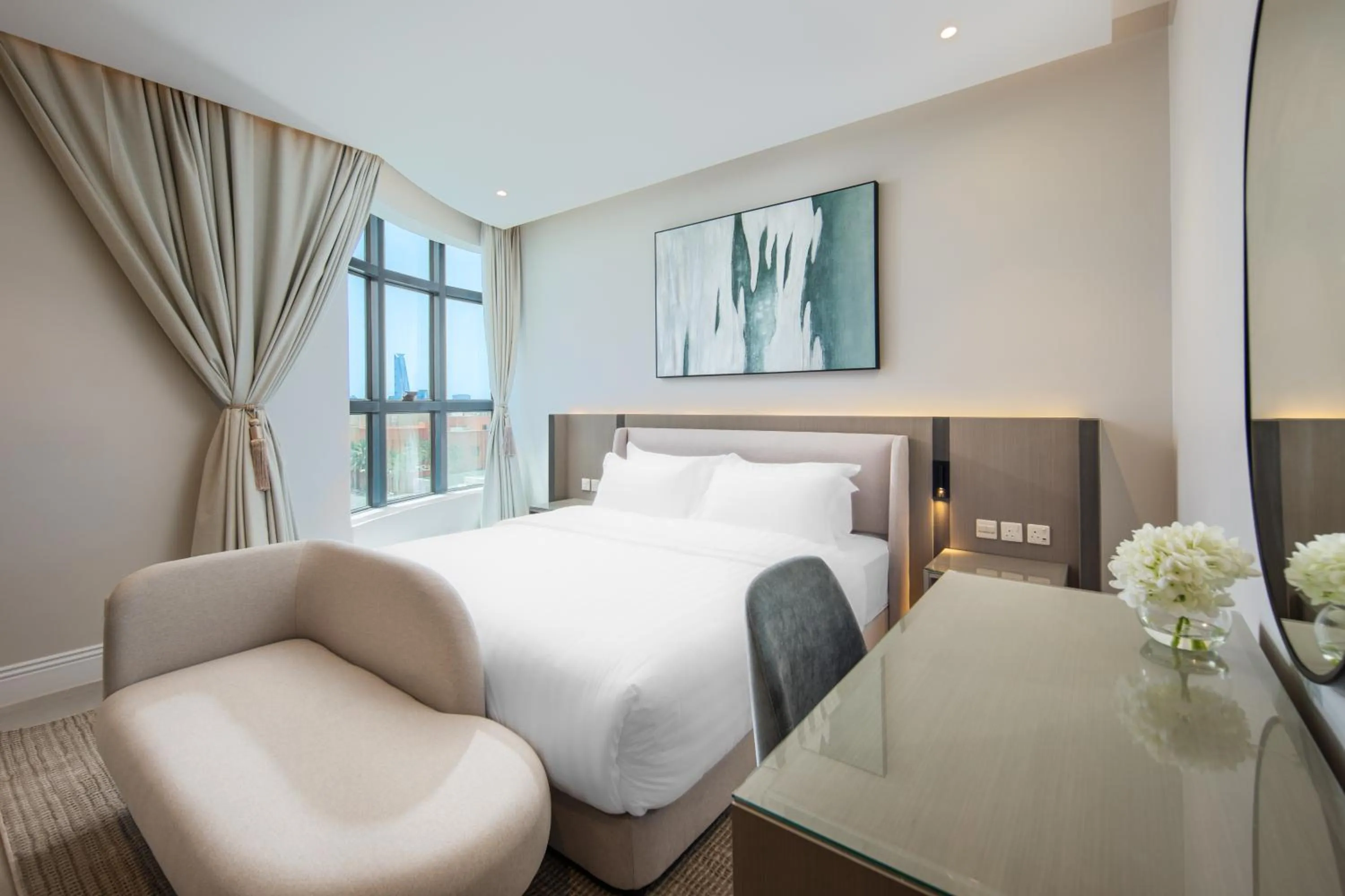 View (from property/room), Bed in Merya Hotel - Zahra