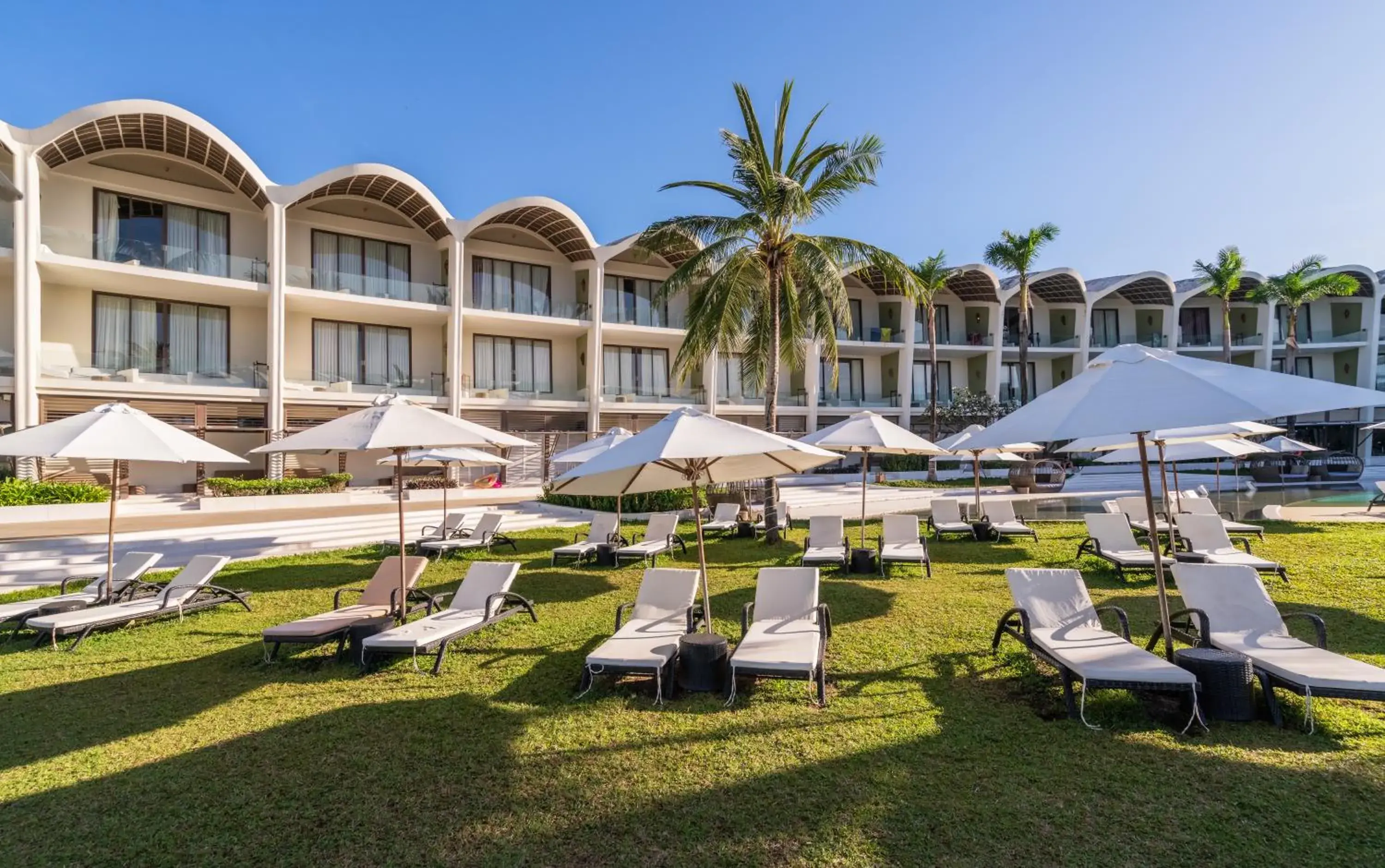 sunbed in The Shells Resort & Spa Phu Quoc sunbed in The Shells Resort & Spa Phu Quoc