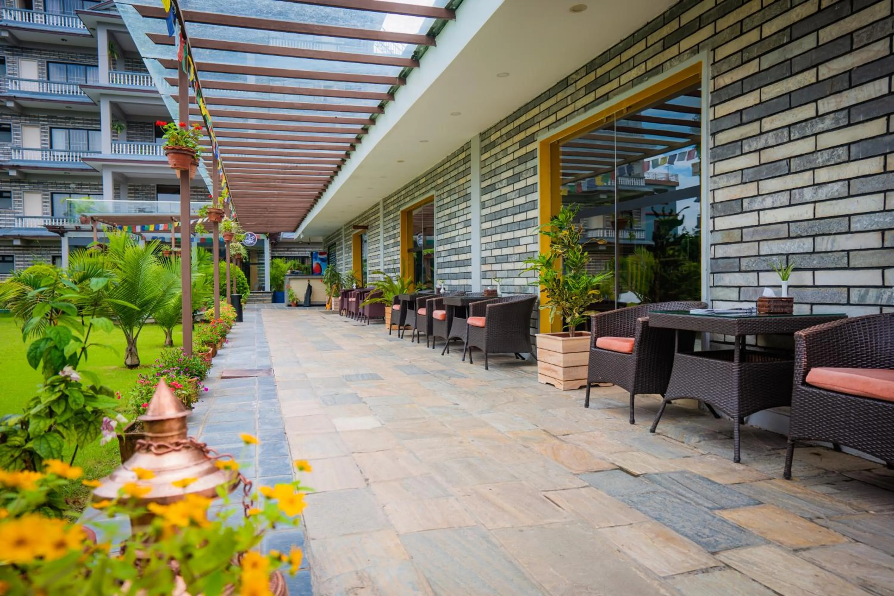 Property building in Hotel Crown Himalayas