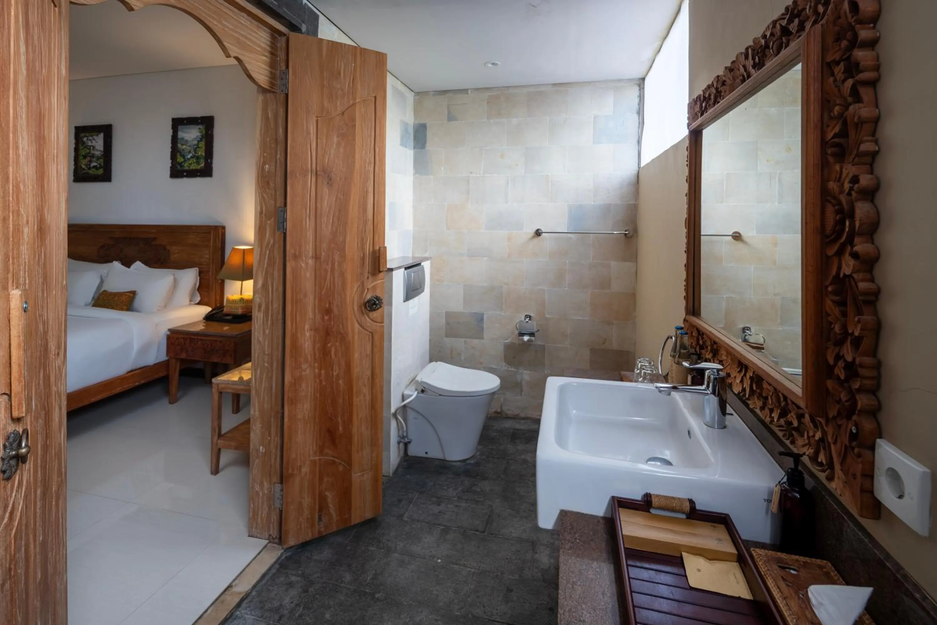 Bathroom, Bed in Adiwana Svarga Loka - A Retreat Resort