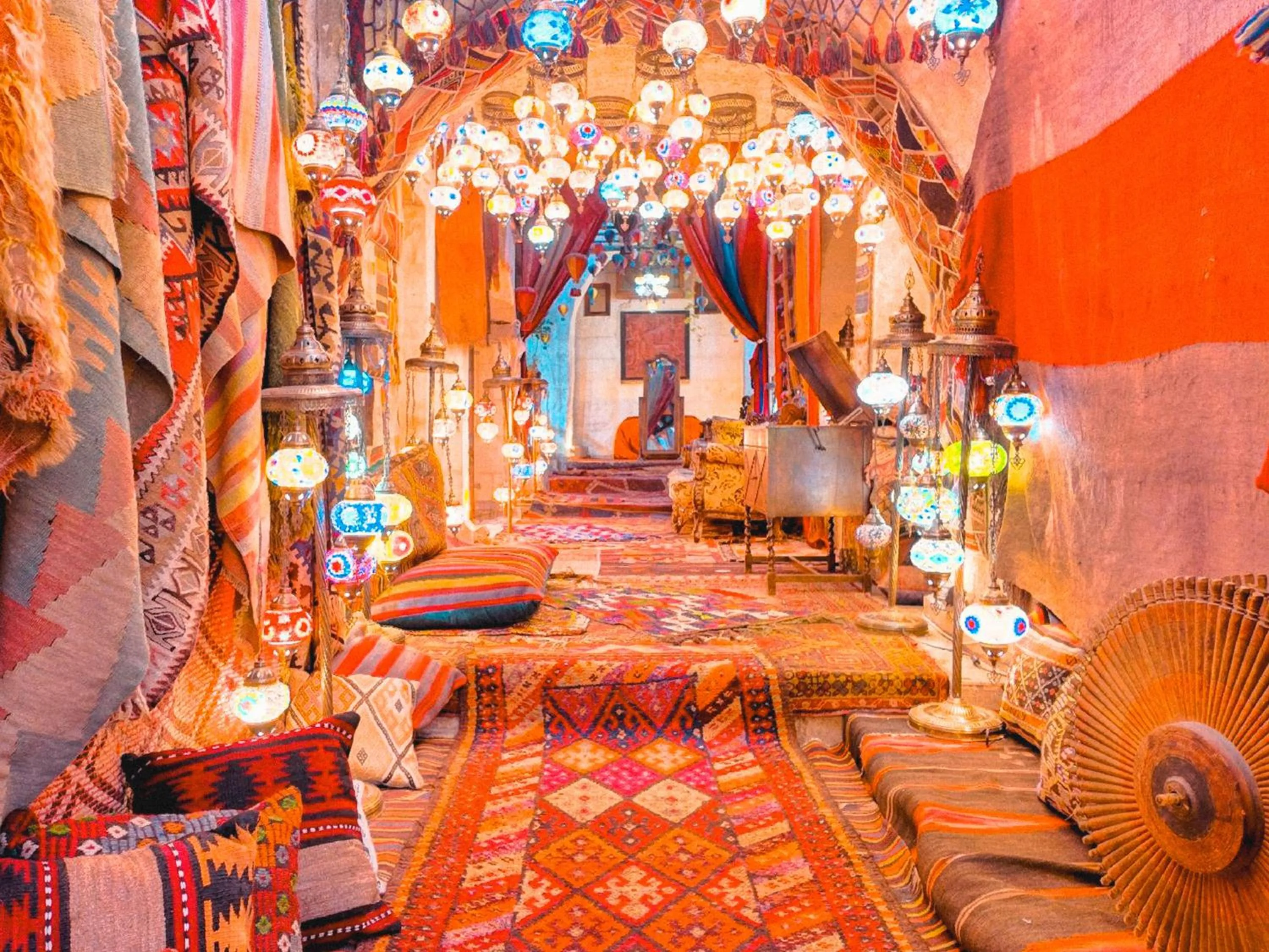 Inner courtyard view in Hanzade Cappadocia