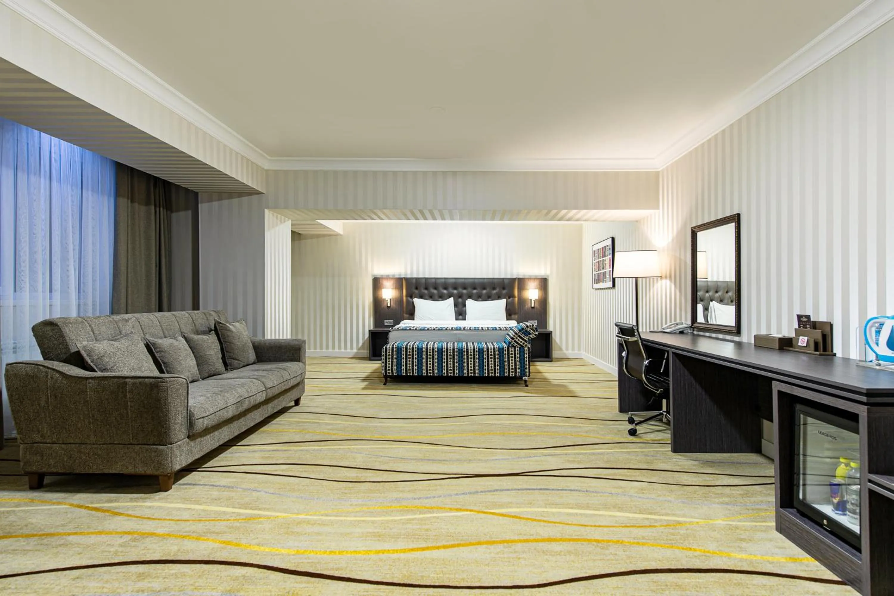 Bed in Shymkent Grand Hotel