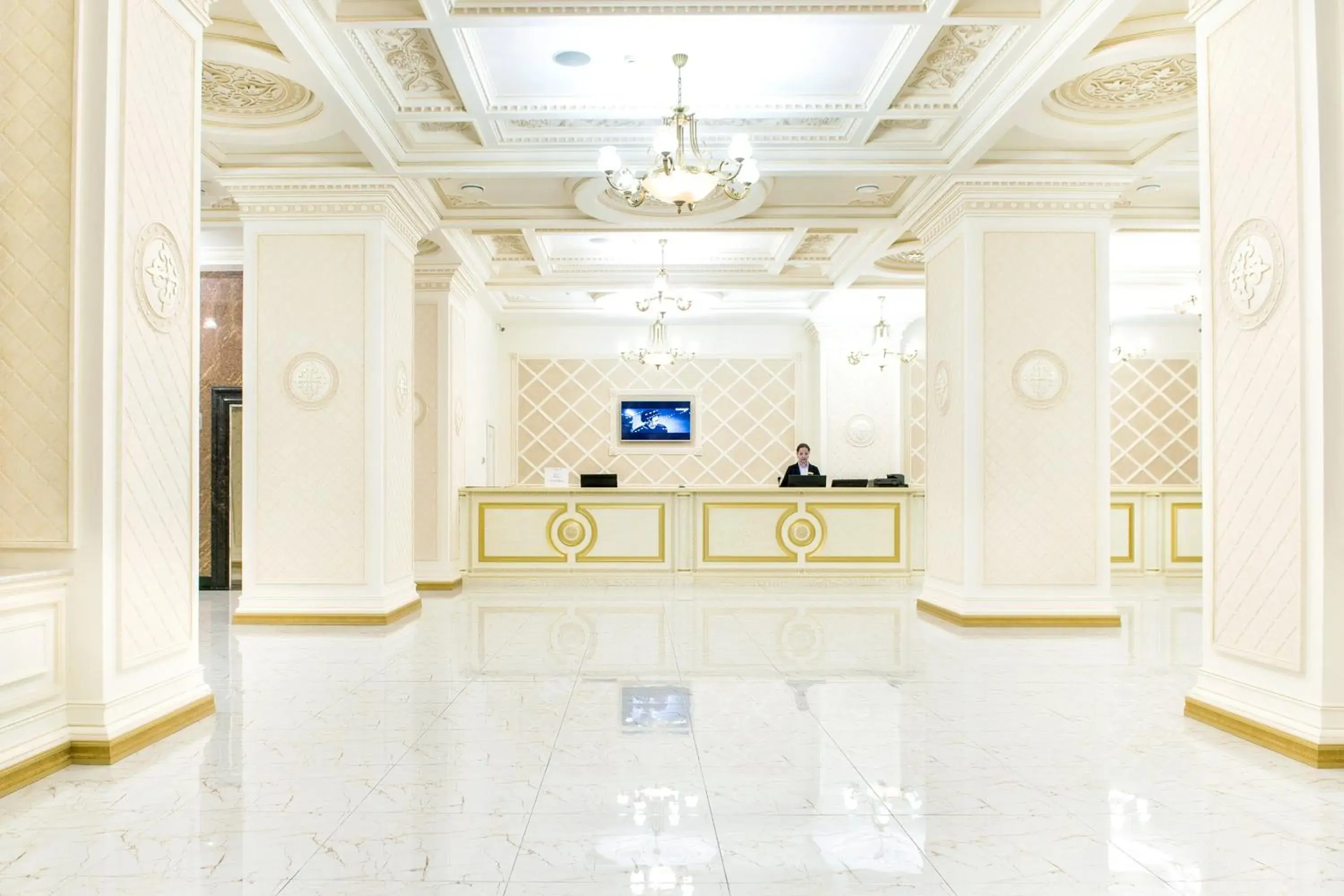 Lobby or reception in Shymkent Grand Hotel Lobby or reception in Shymkent Grand Hotel