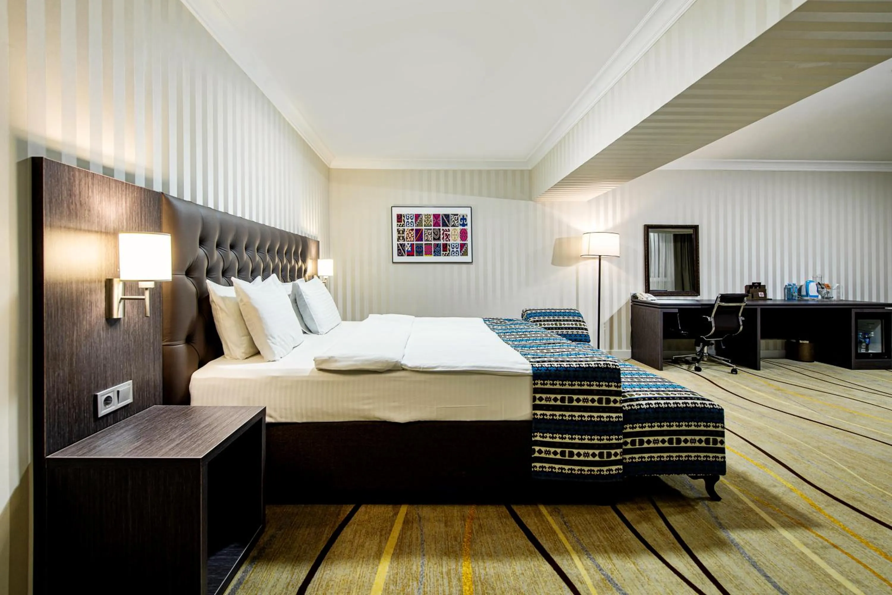 Bed in Shymkent Grand Hotel