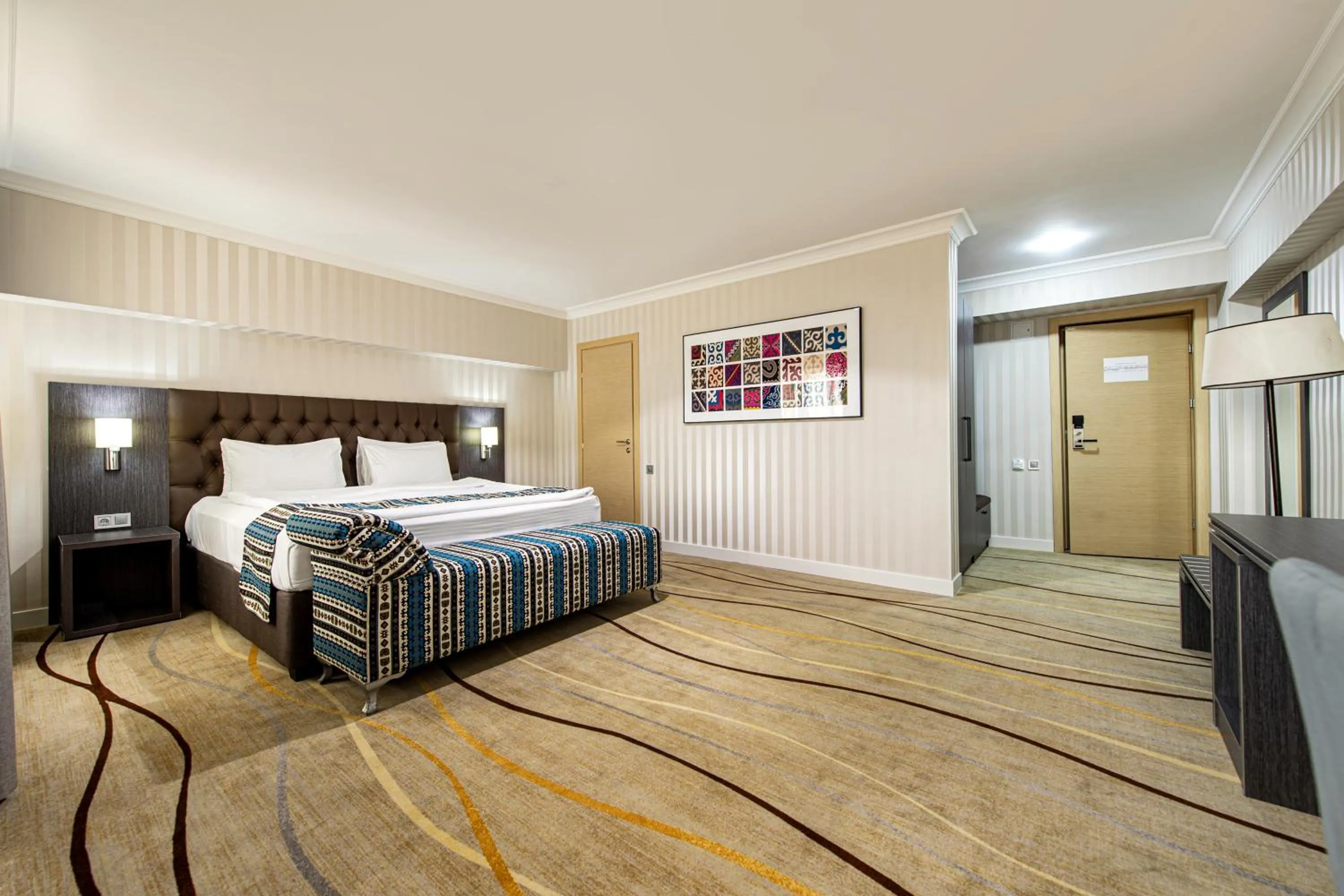 Bed in Shymkent Grand Hotel