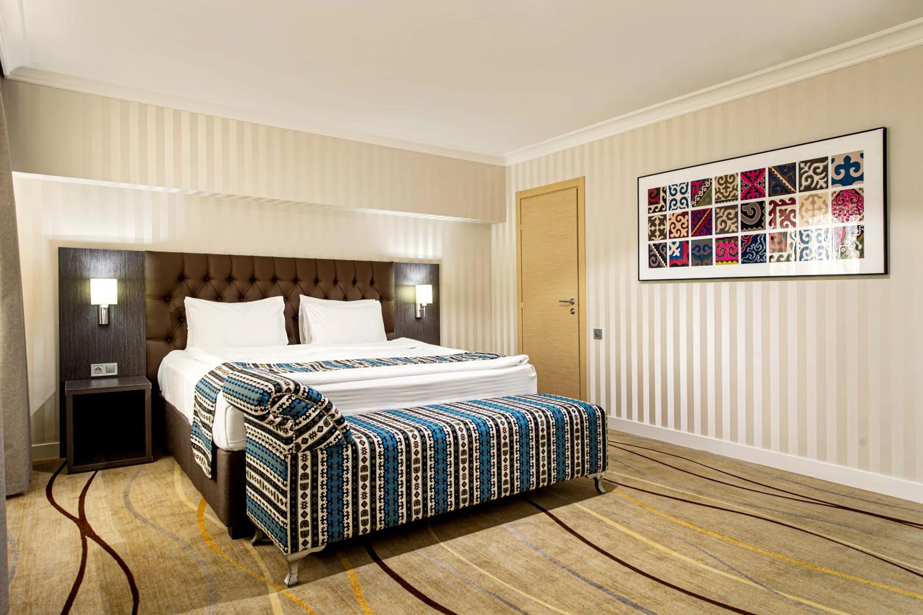 Bed in Shymkent Grand Hotel