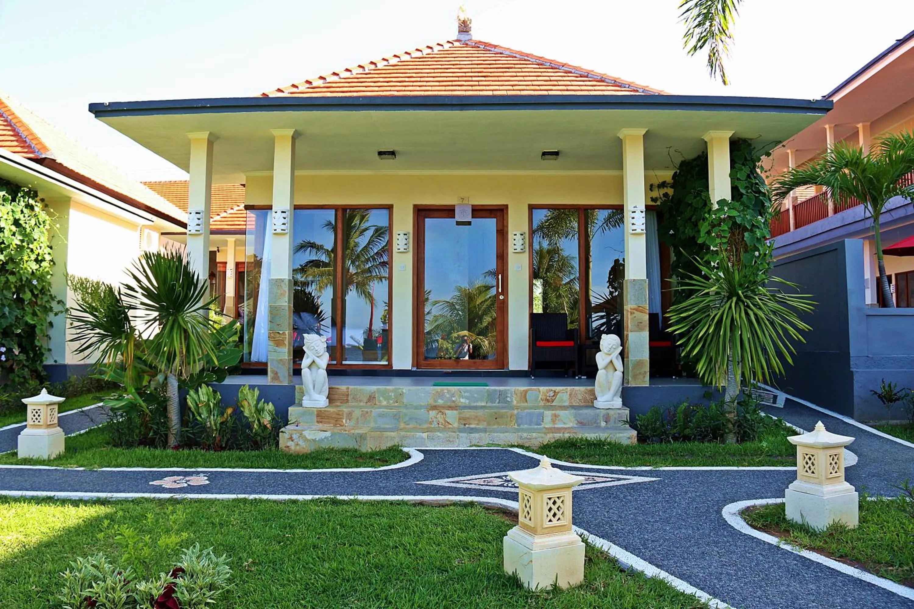 Patio in Bali Dive Resort and Spa