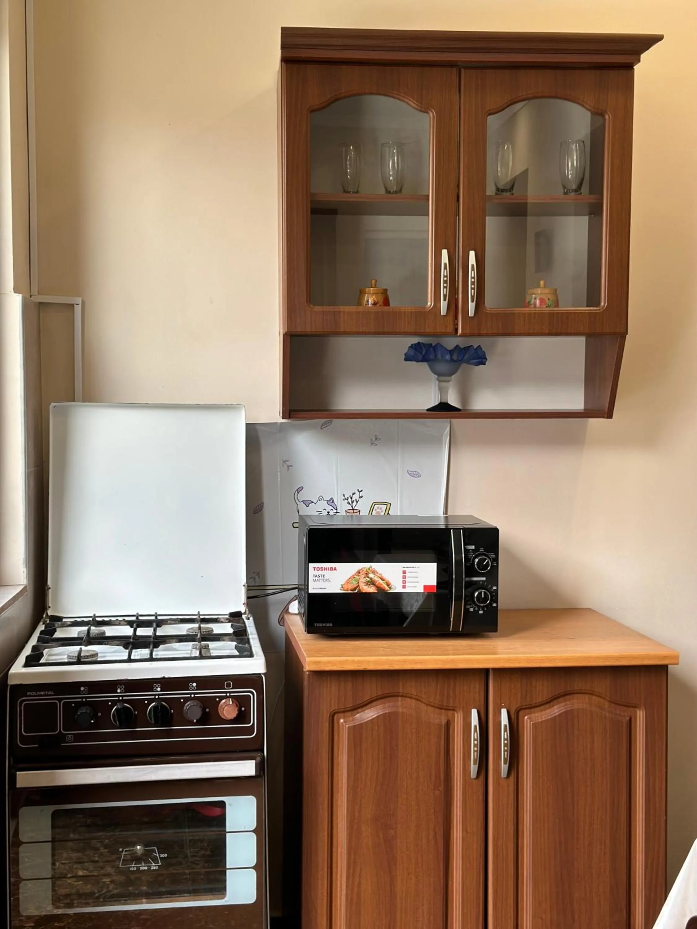 kitchen in Meshia Apartment