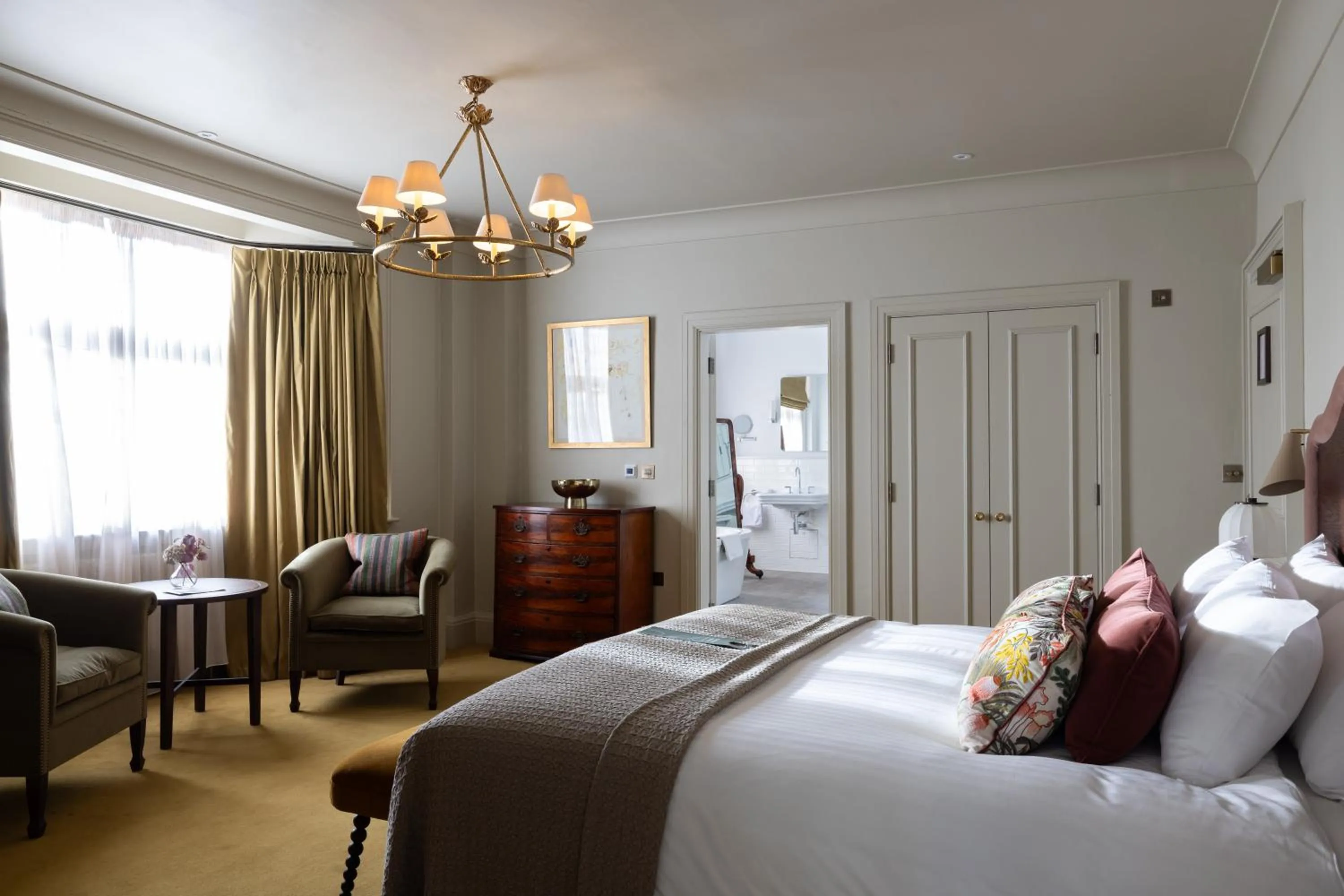 Bed in The White Hart Hotel Lincoln