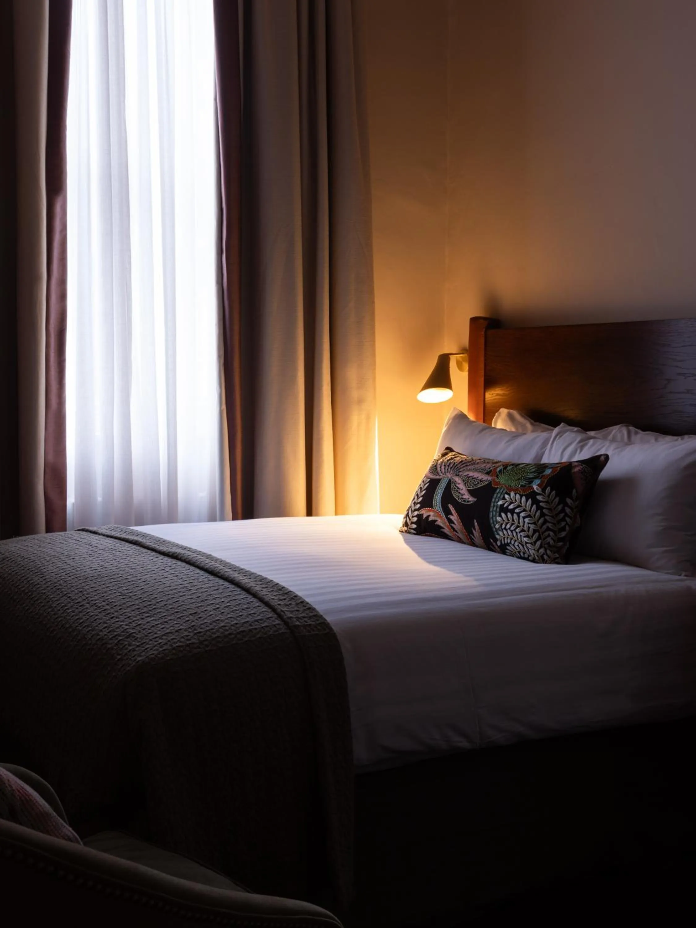 Bed in The White Hart Hotel Lincoln