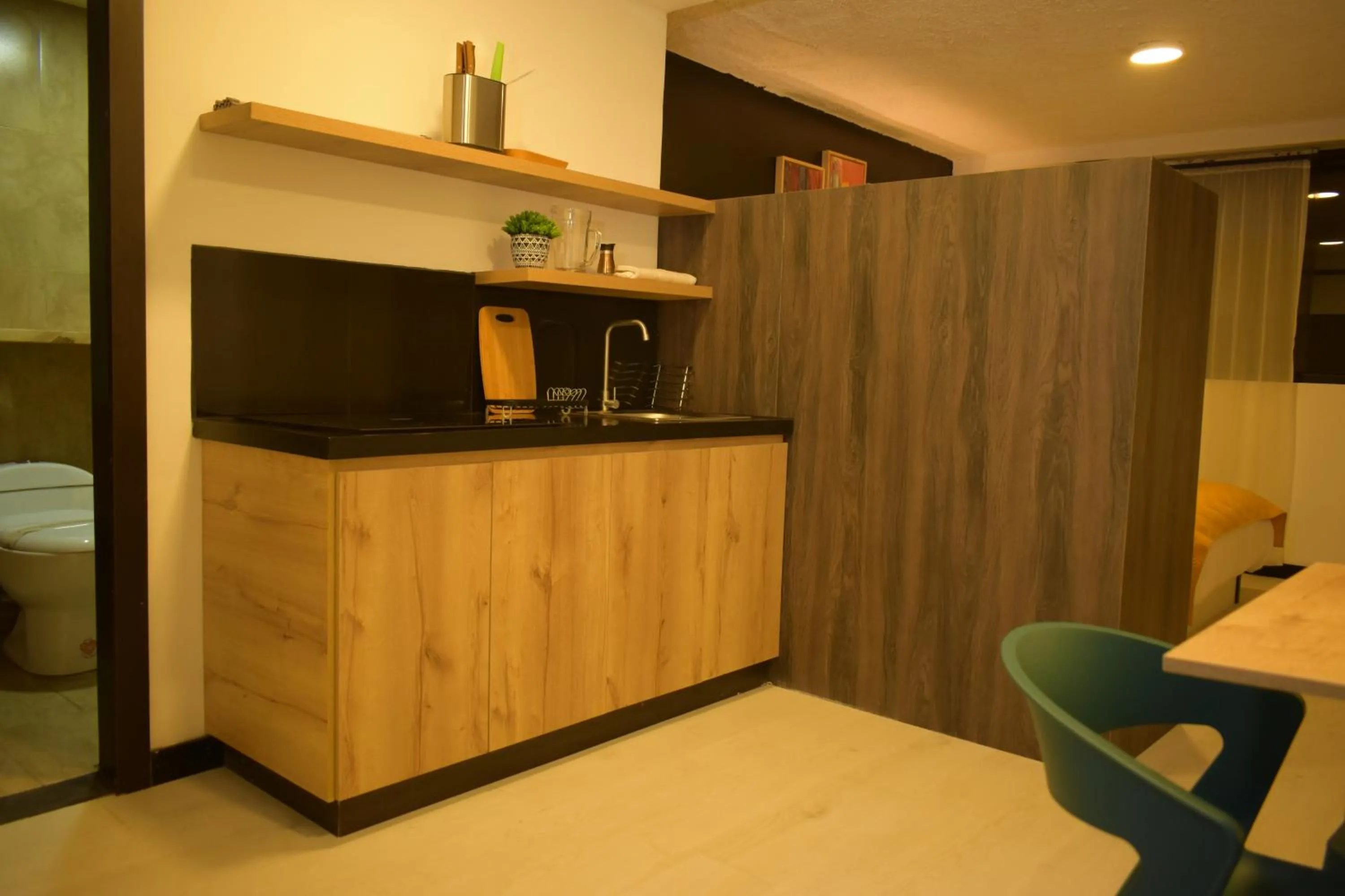 Kitchen or kitchenette in Hotel Vaway