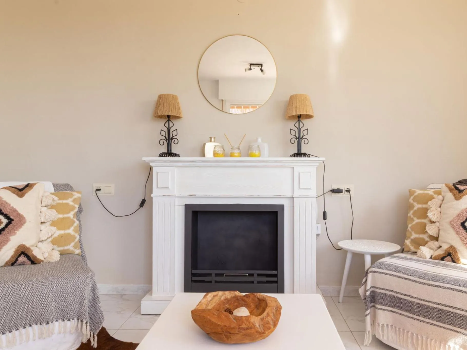 Seating area in La Casa del Burro