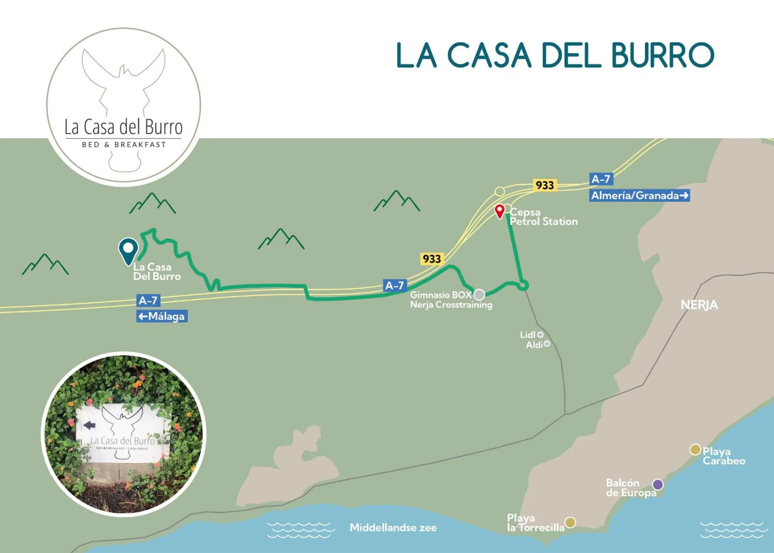 Location in La Casa del Burro
