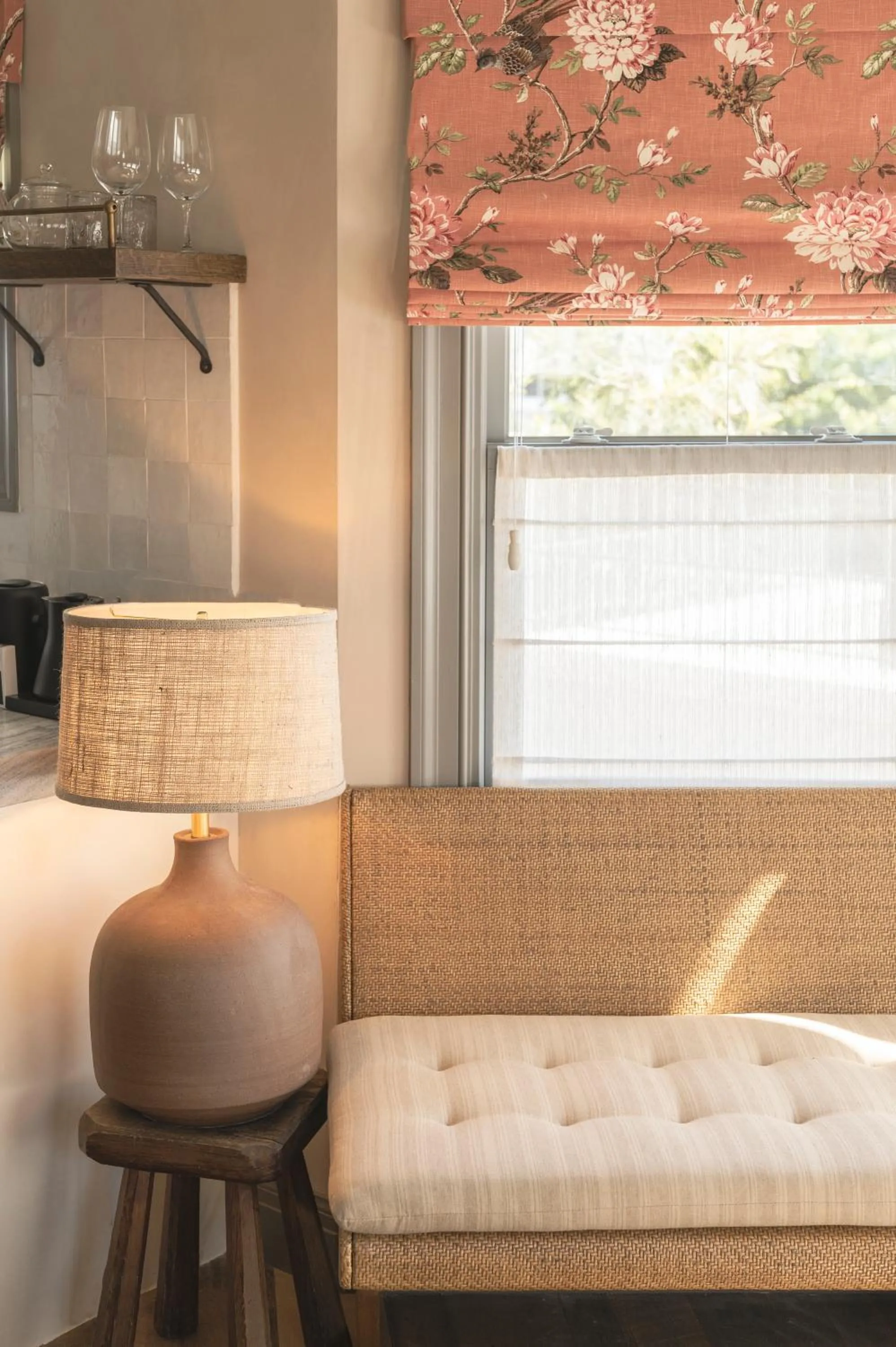 Seating area in Gjelina Hotel